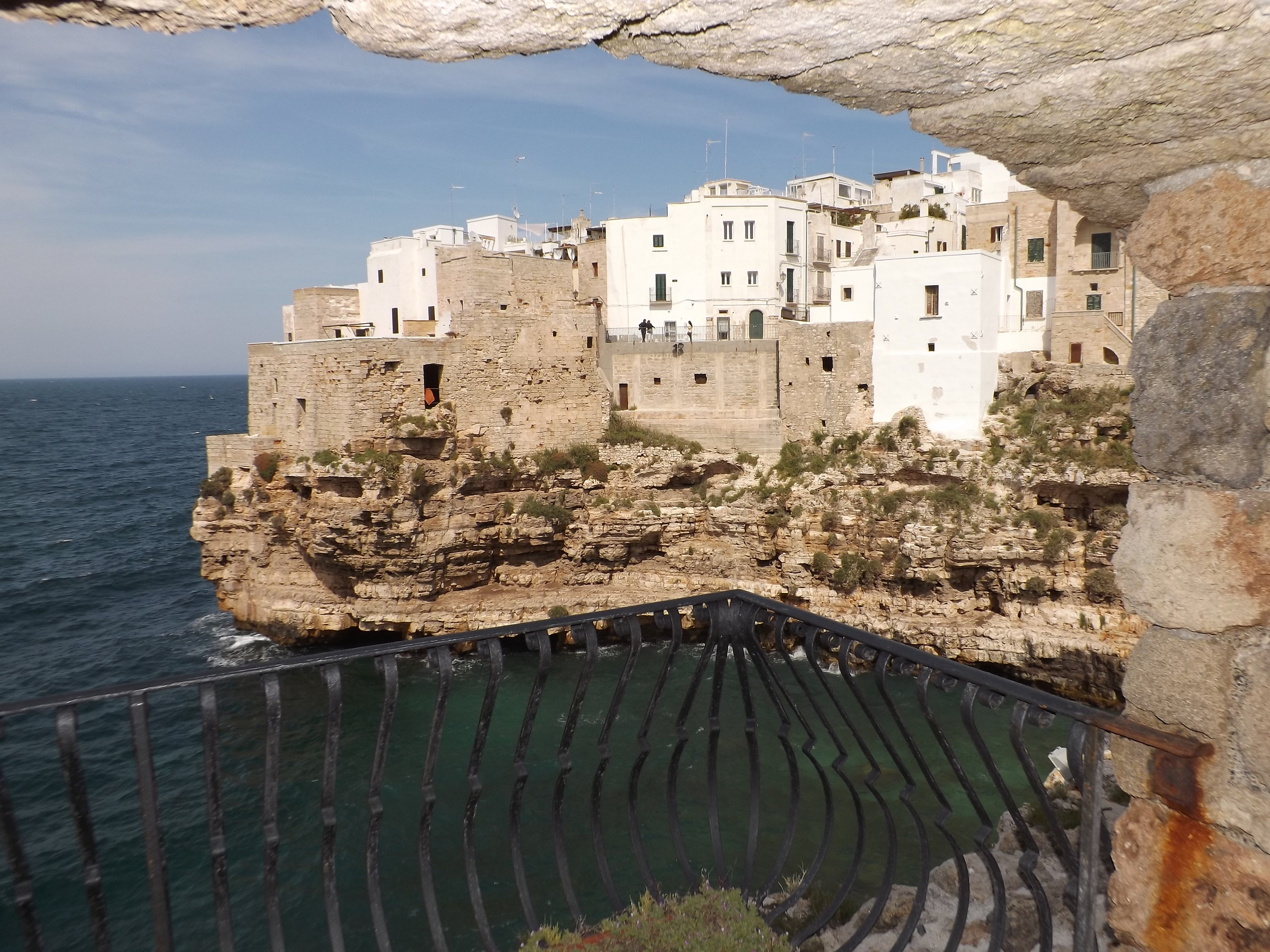 Overlooking the sea-Polignano a mare