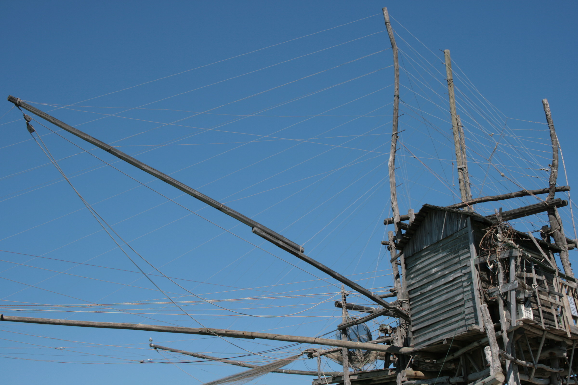 Detail of the Trabocco "Punta del Porto" San Vito M.