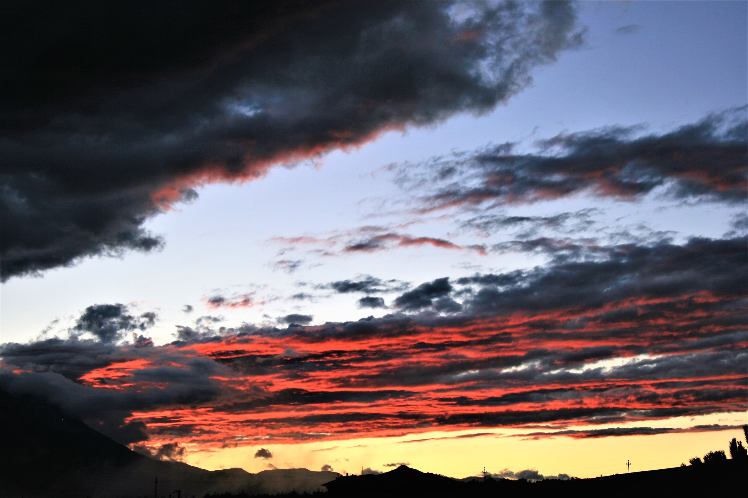 At the end of a thunderstorm in Loreto Aprutino