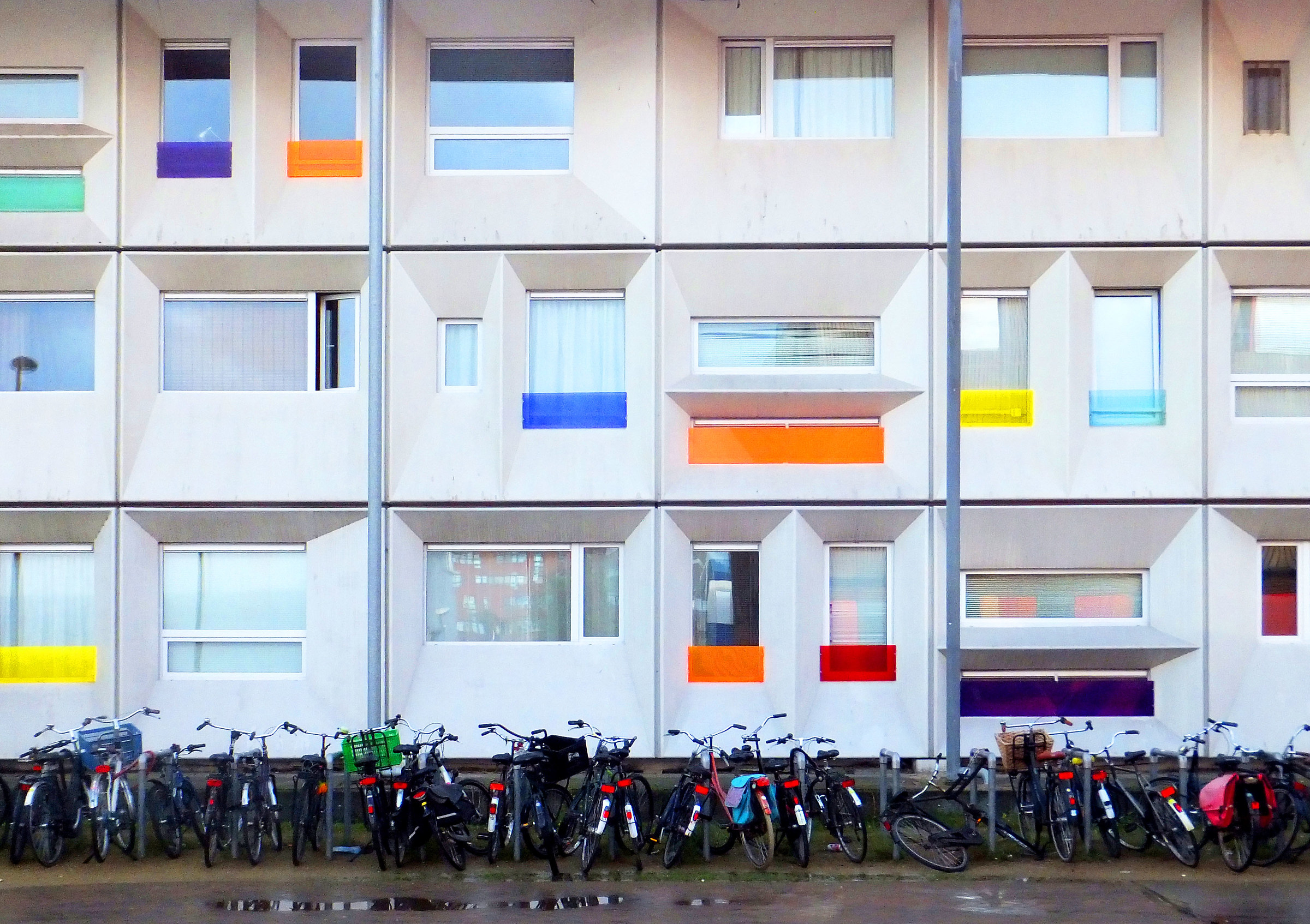 Facade of a school _ Amsterdam