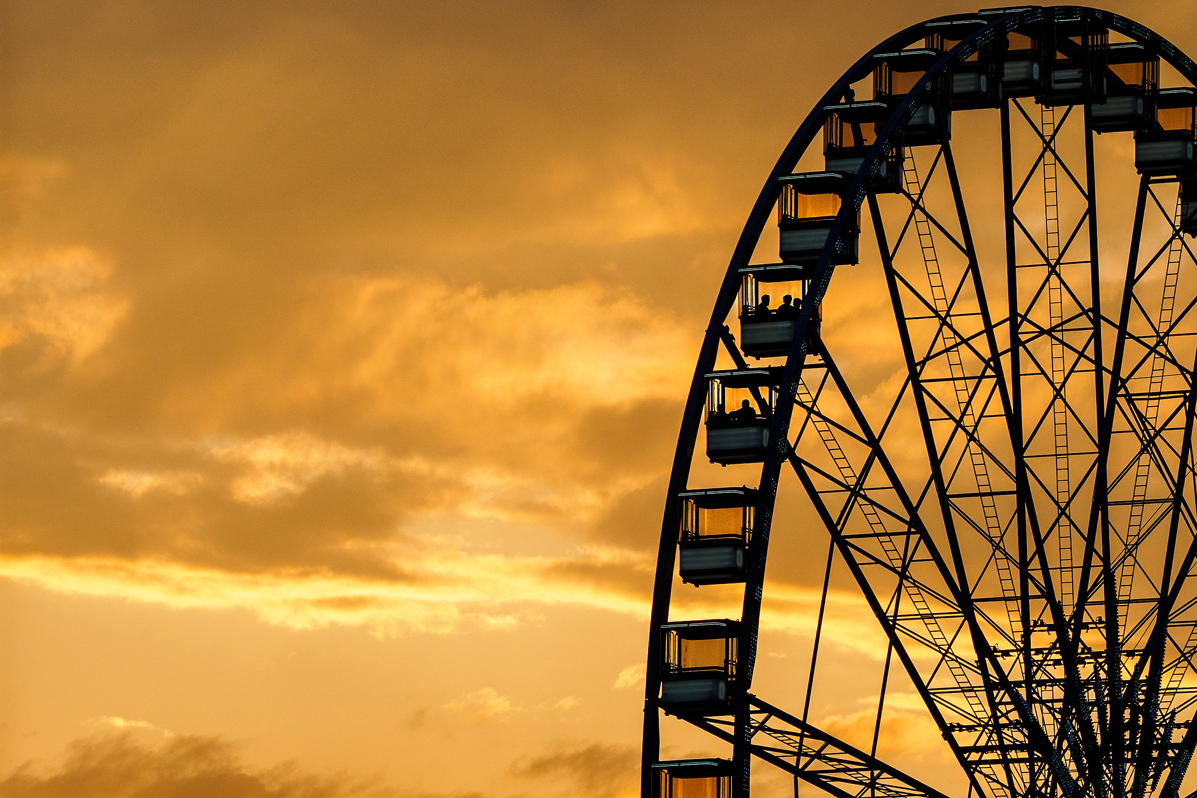 La meravigliosa ruota panoramica.