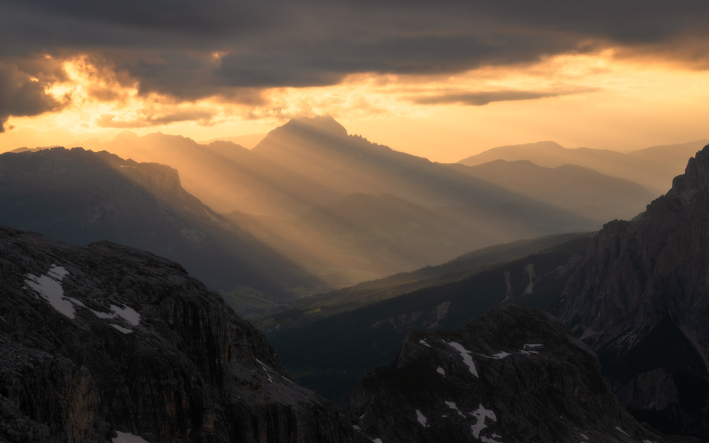 Raggi di luce dal Lagazuoi