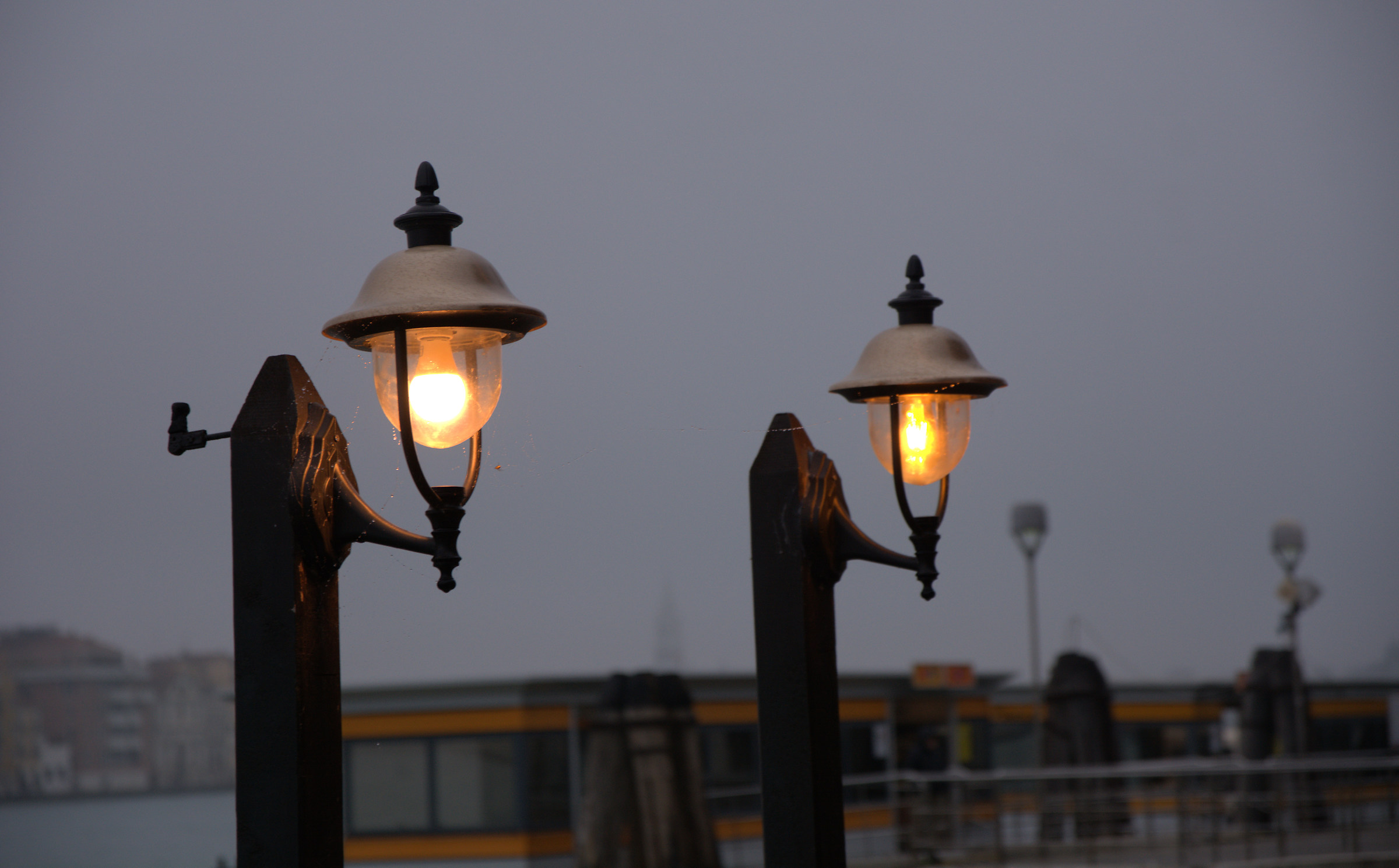 Christmas walking in the Fog in Venice