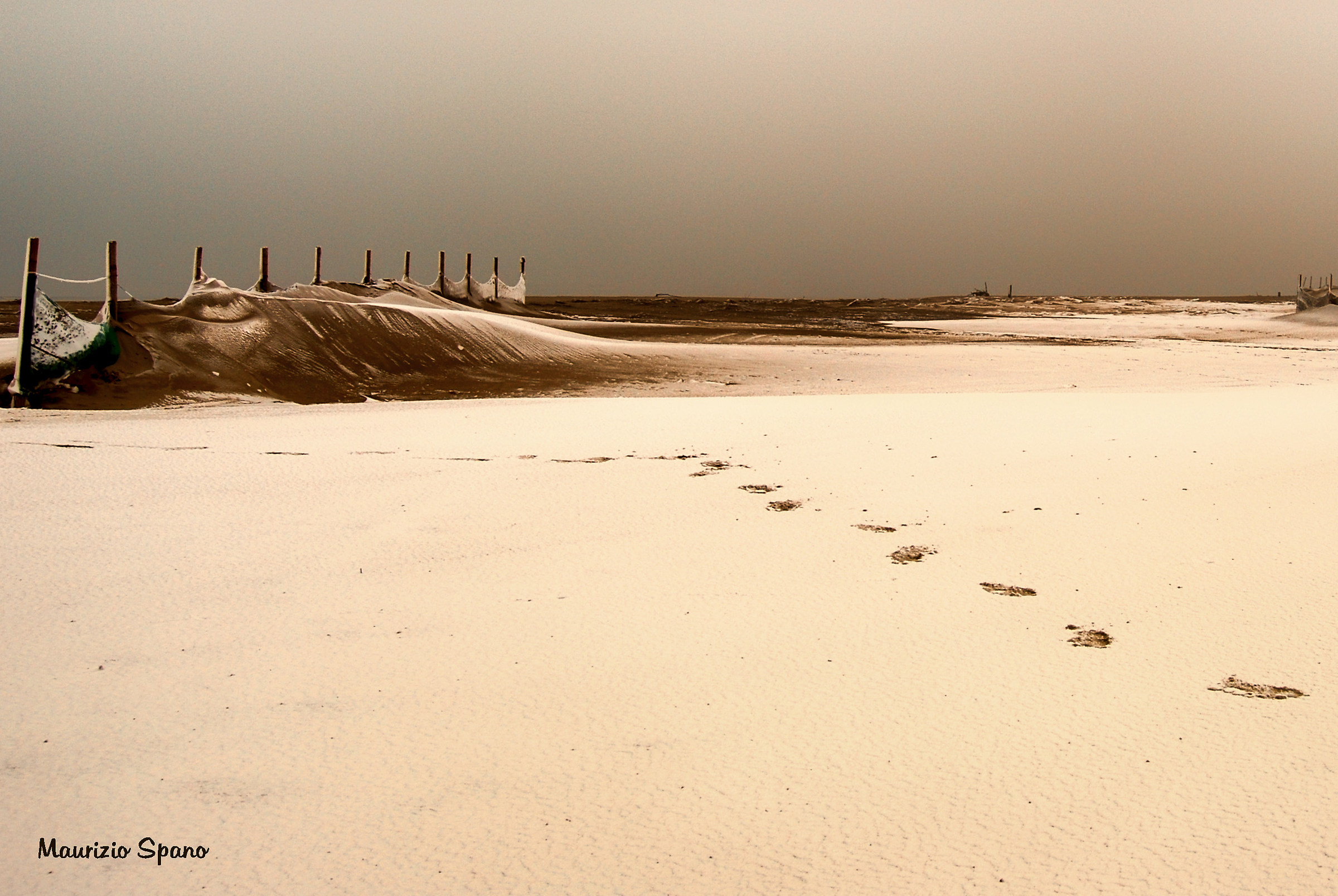 A cold winter evening on the sea...