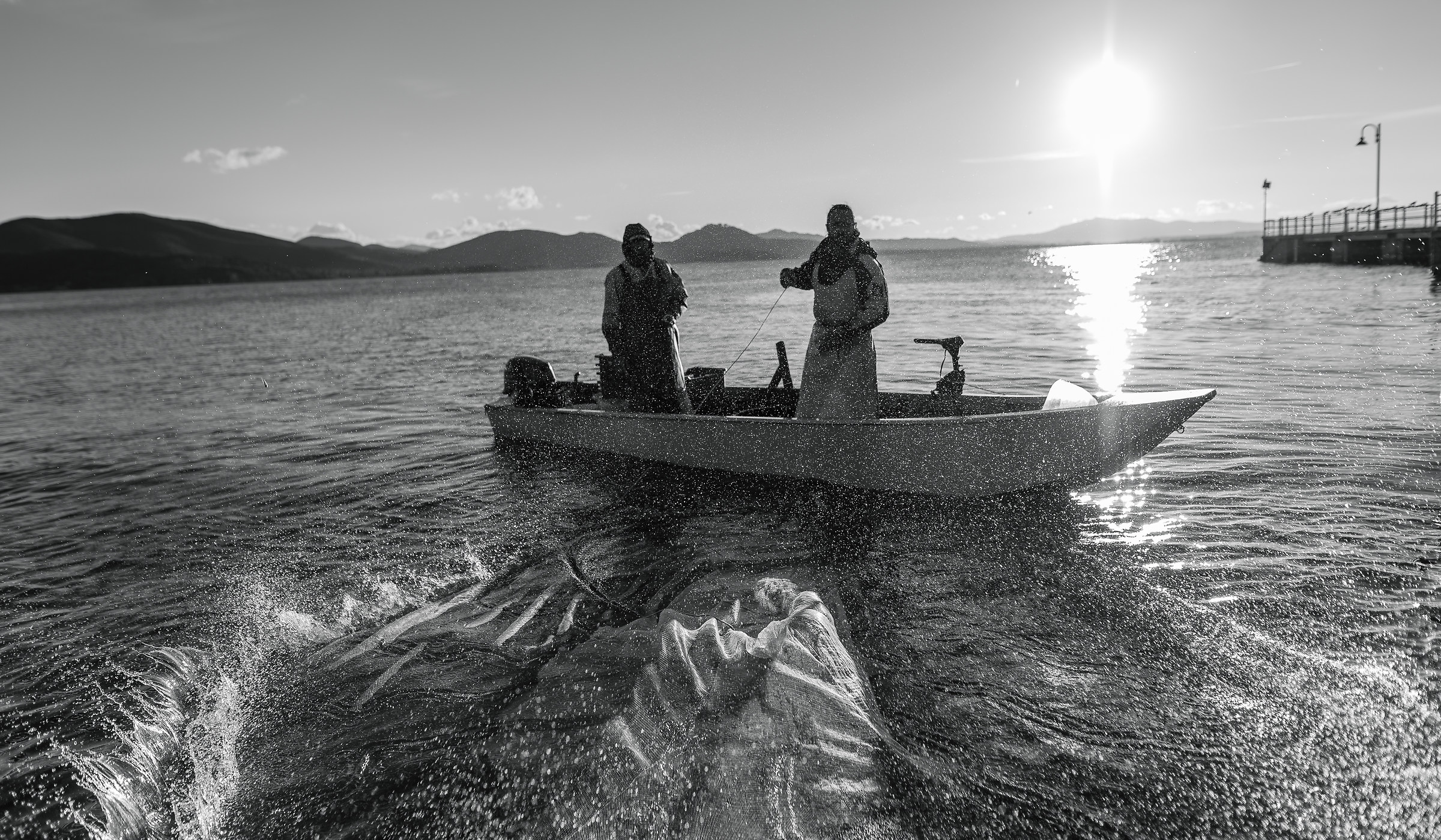 Between splashes and wind of Tramontana...