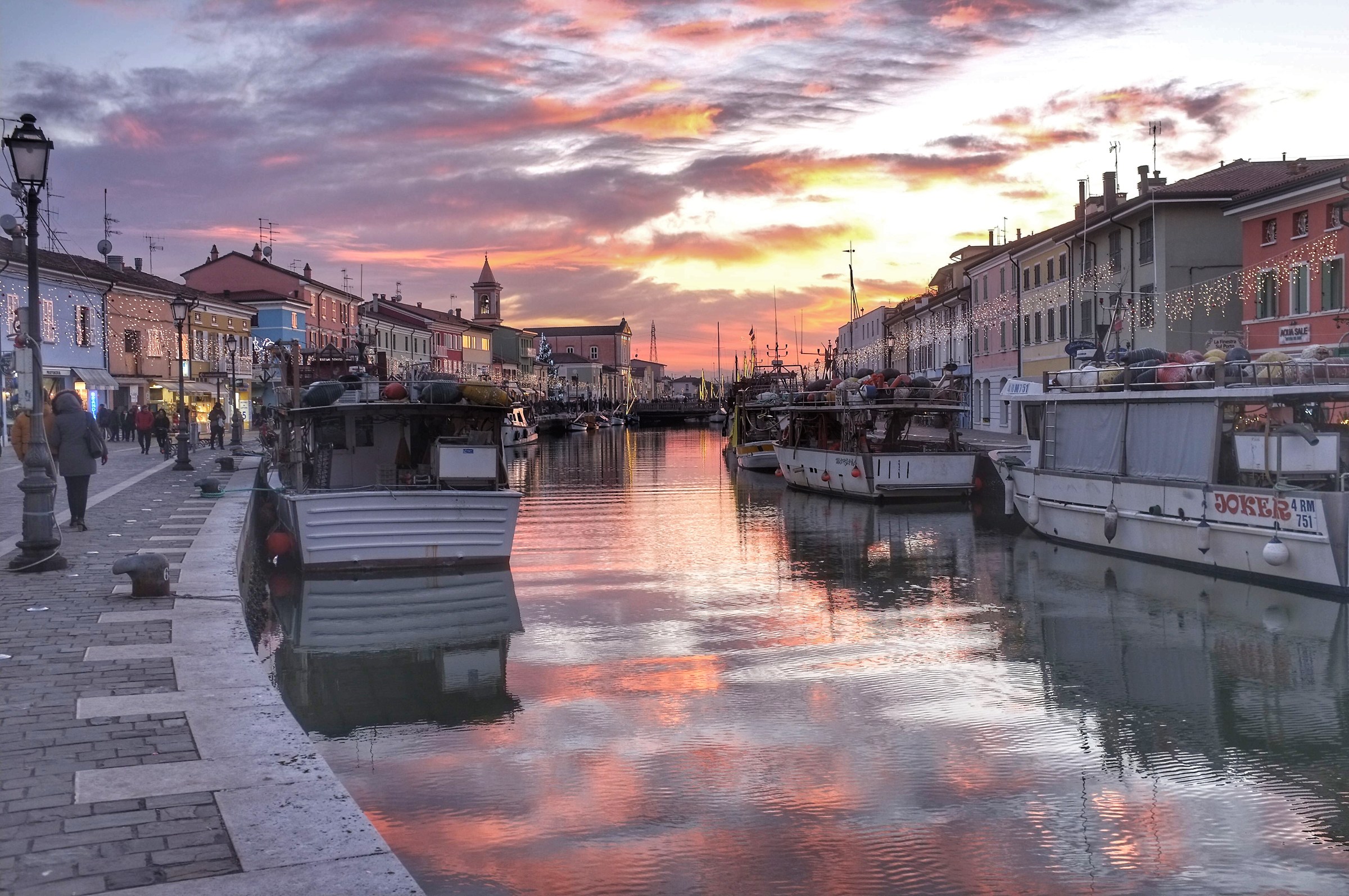 Sunset on the Canal Port