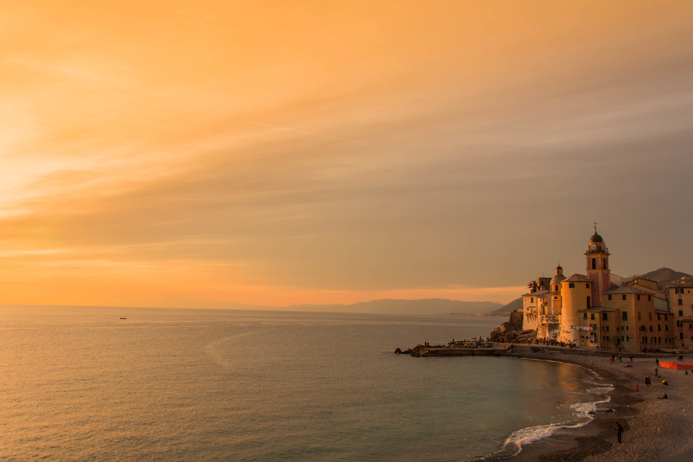 Sunset in Camogli
