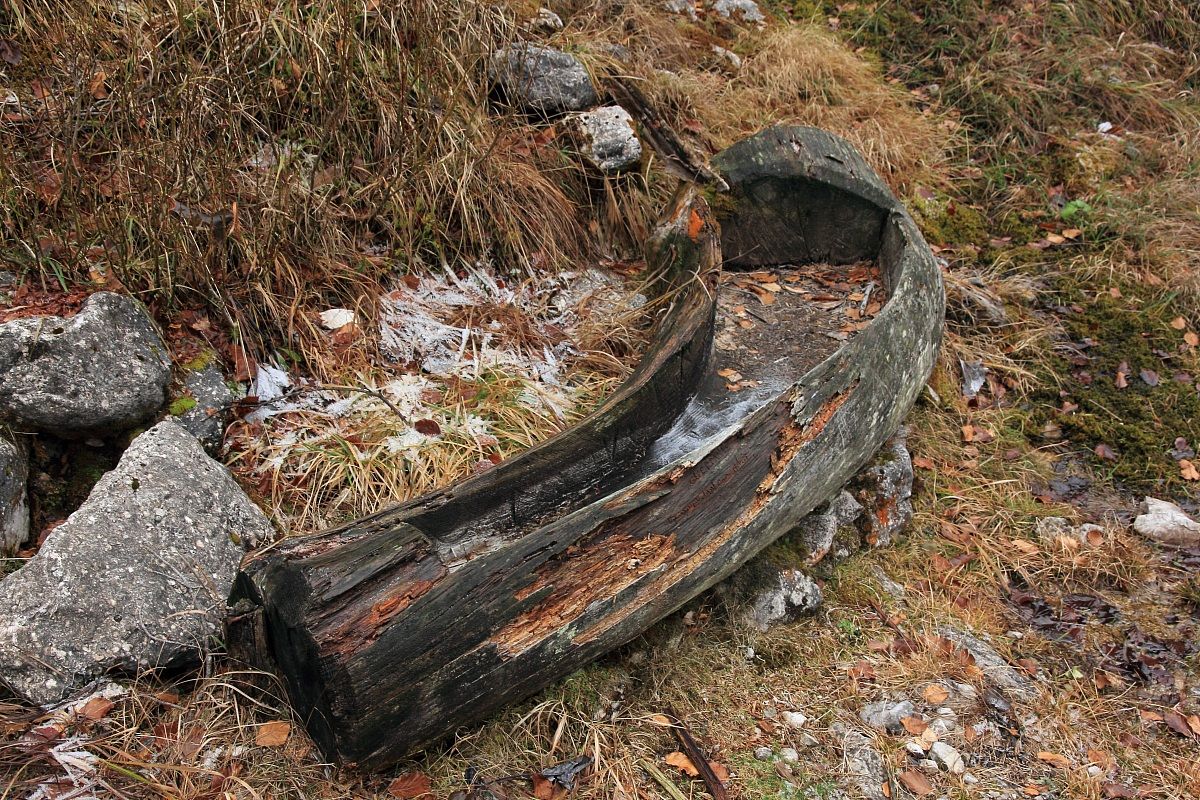 L'abbeveratoio in abbandono