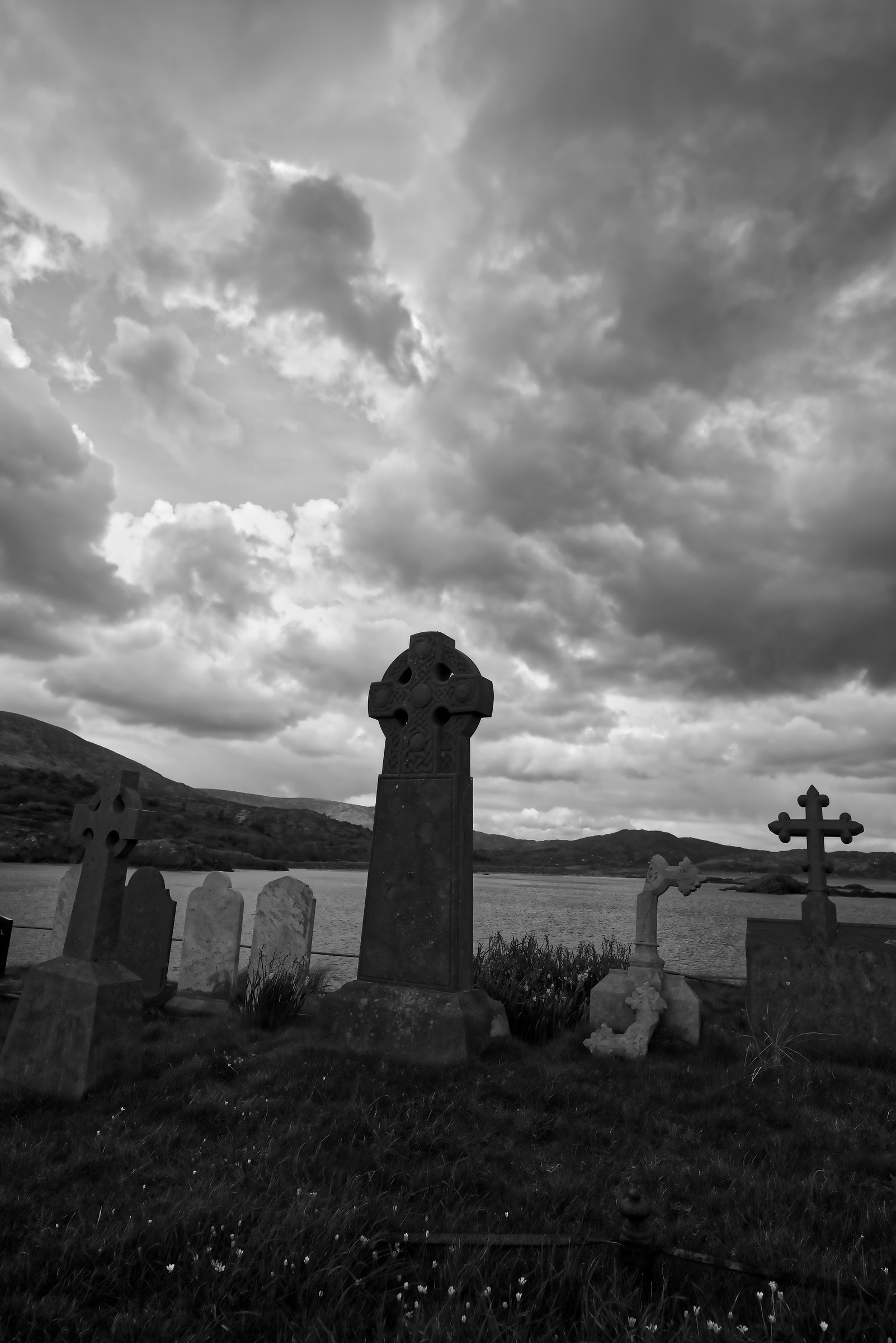 The cemetery overlooking the sea