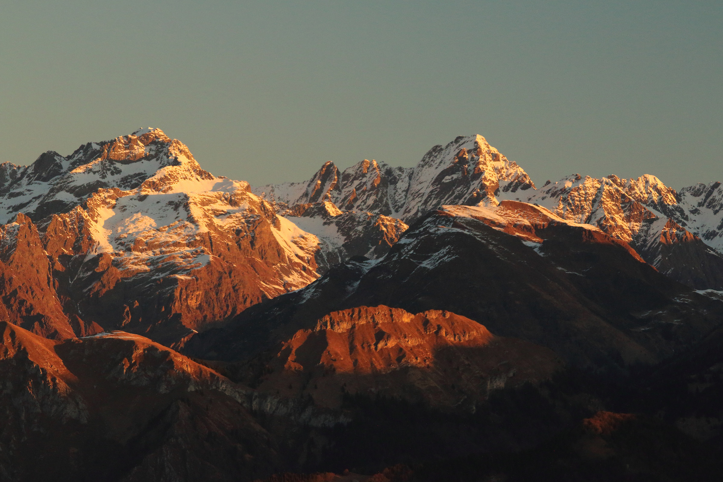 First lights on the Giants Orobico
