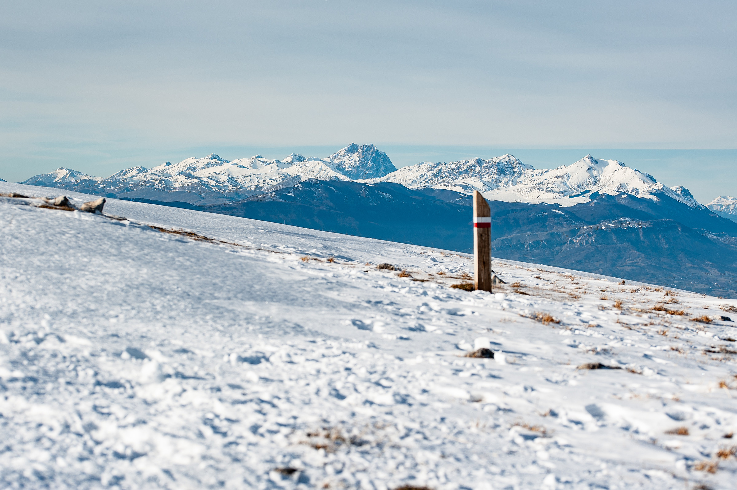 Gran Sasso, seen from the Maielletta