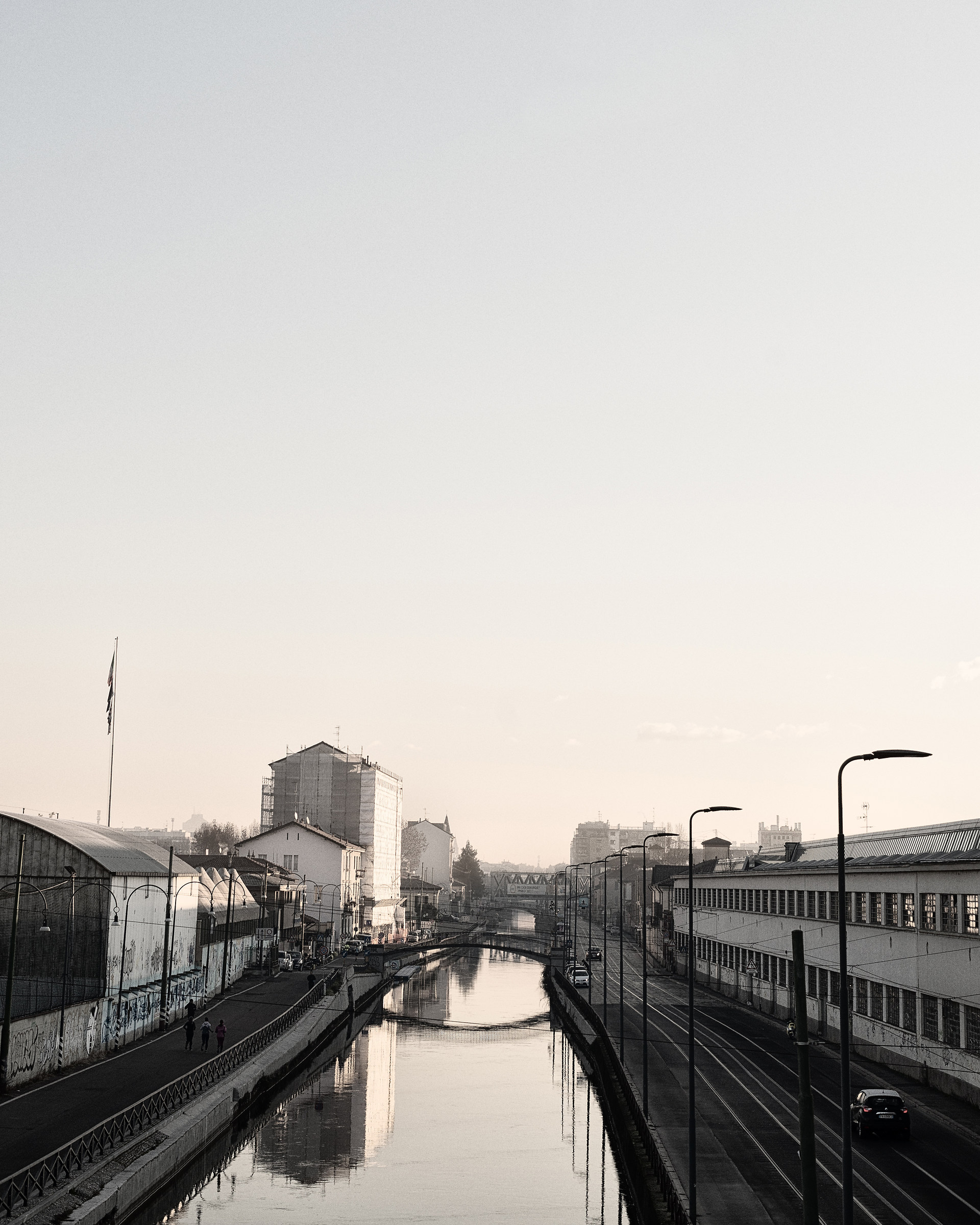 Sunrise. Milan, January 2019.