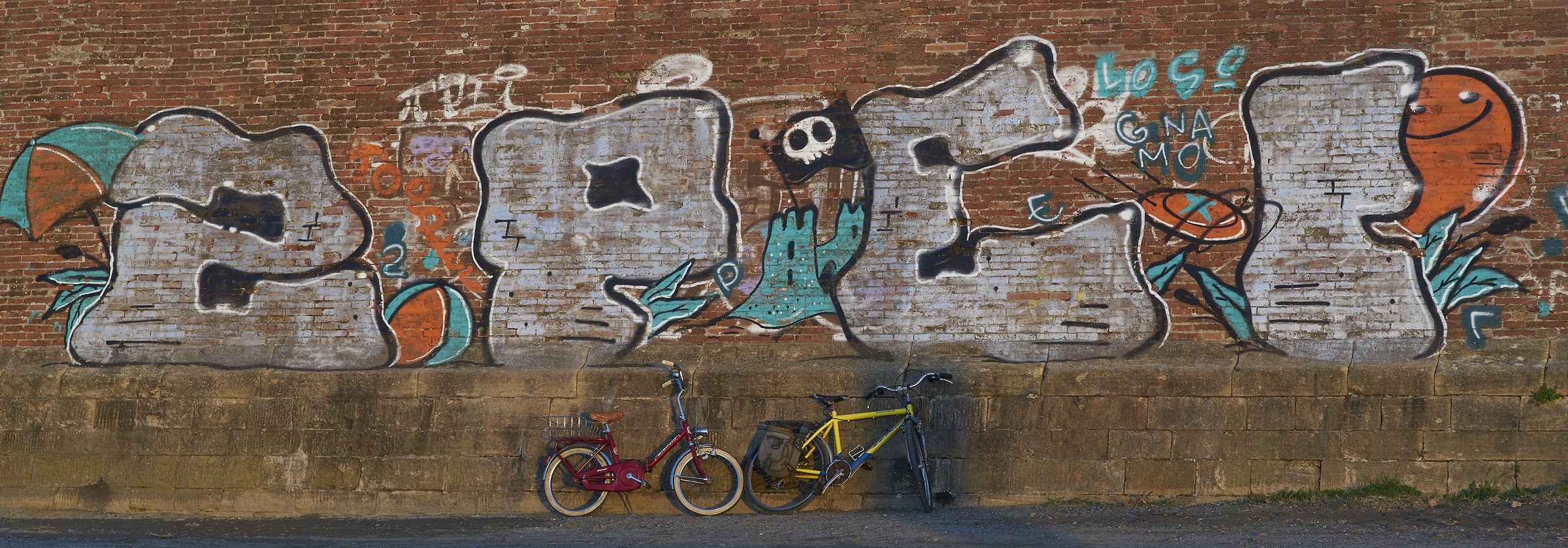 Murals and bicycles