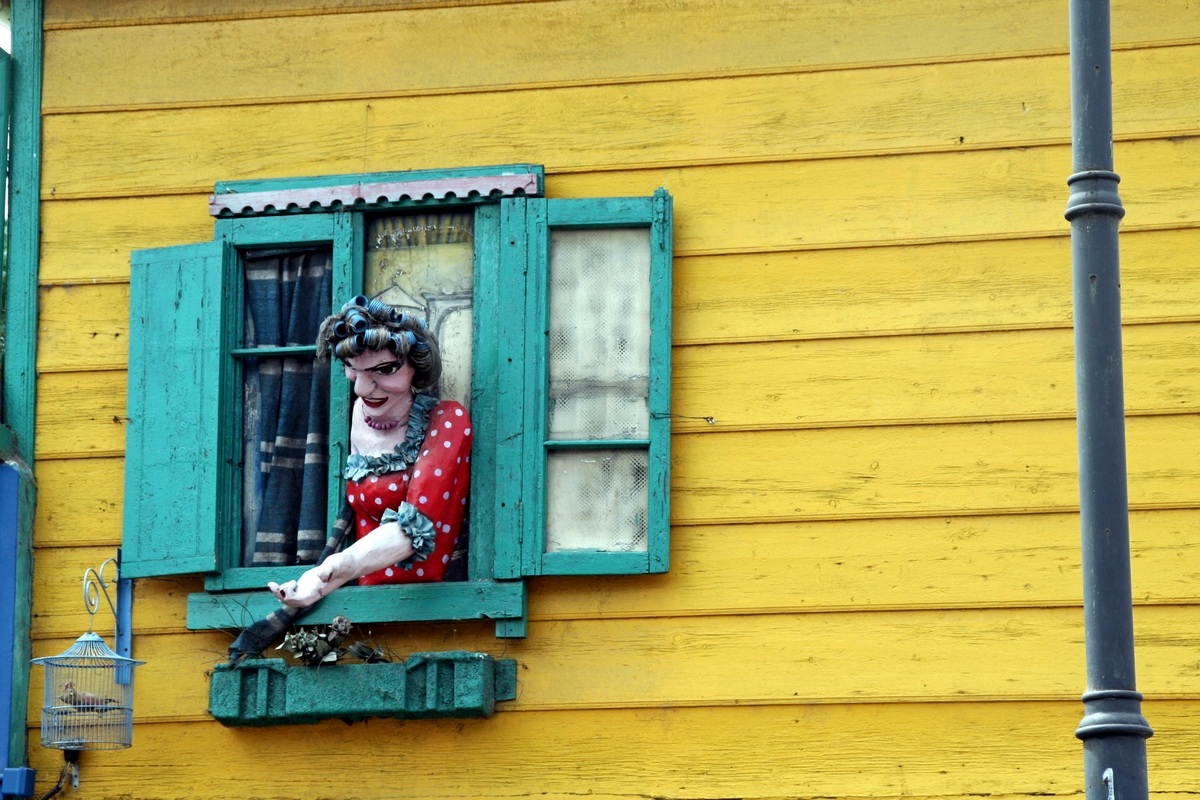 Bueno Aires - Boca - Al balcone