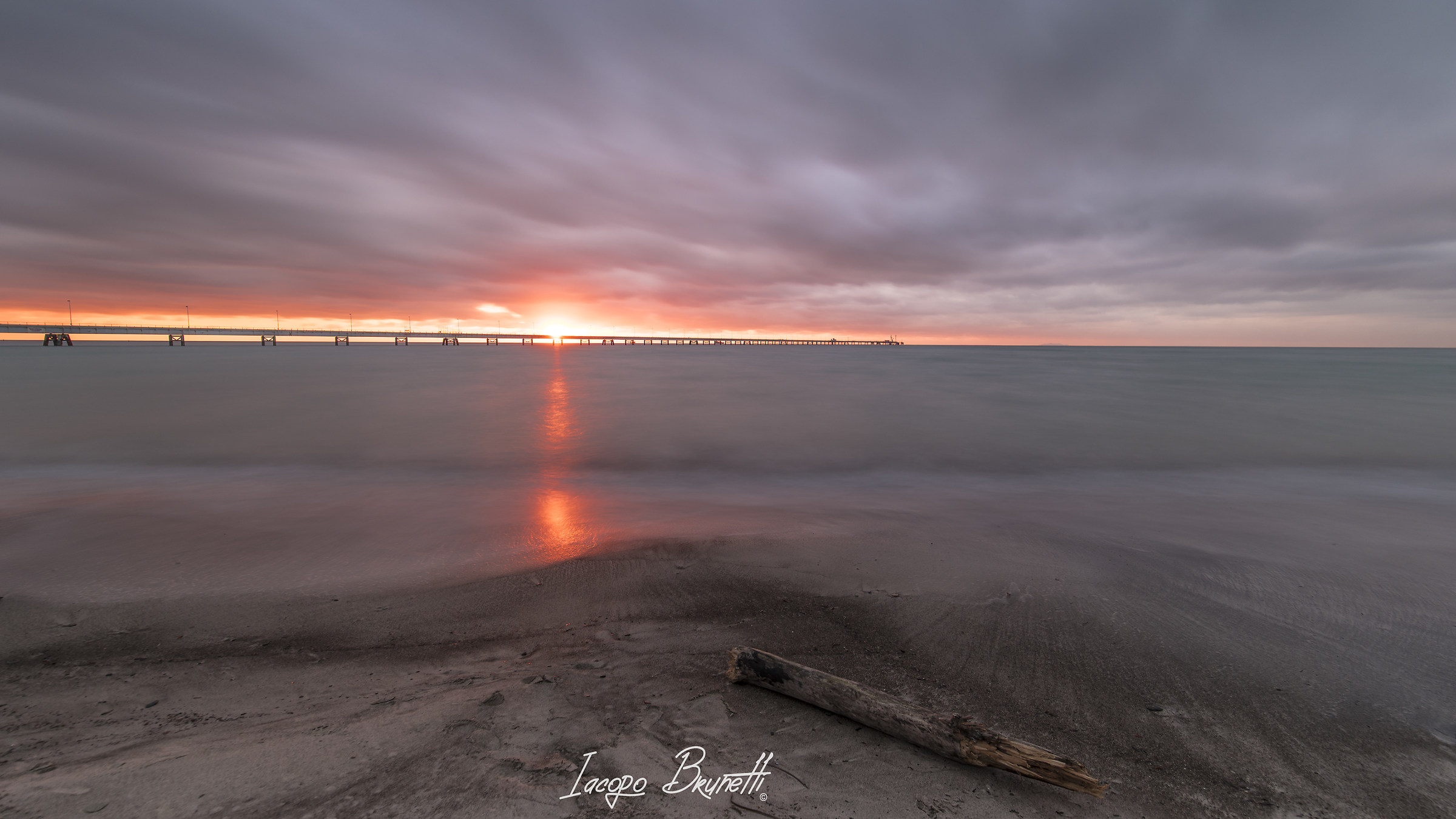 Rosignano Solvay - Tramonto invernale