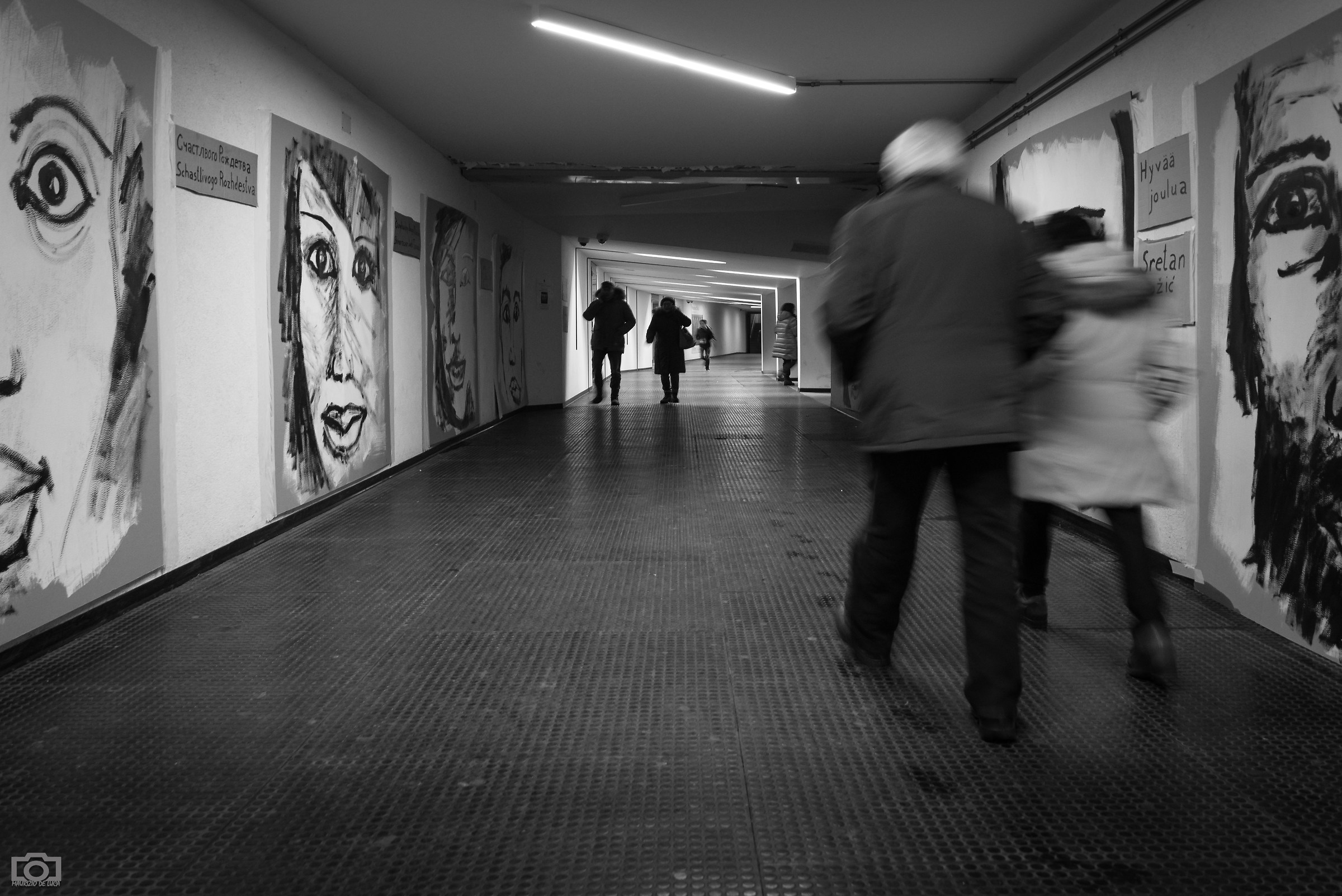 Walkig under the square