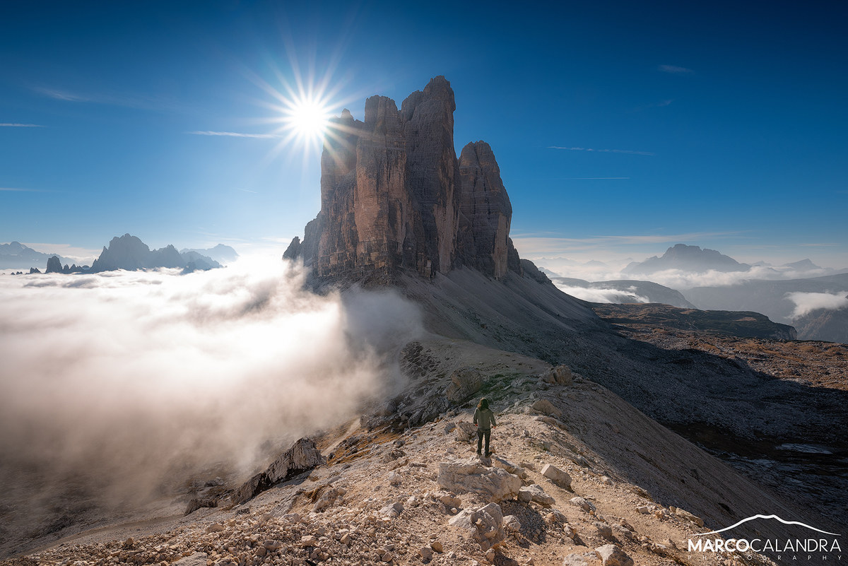 At the feet of the Giant