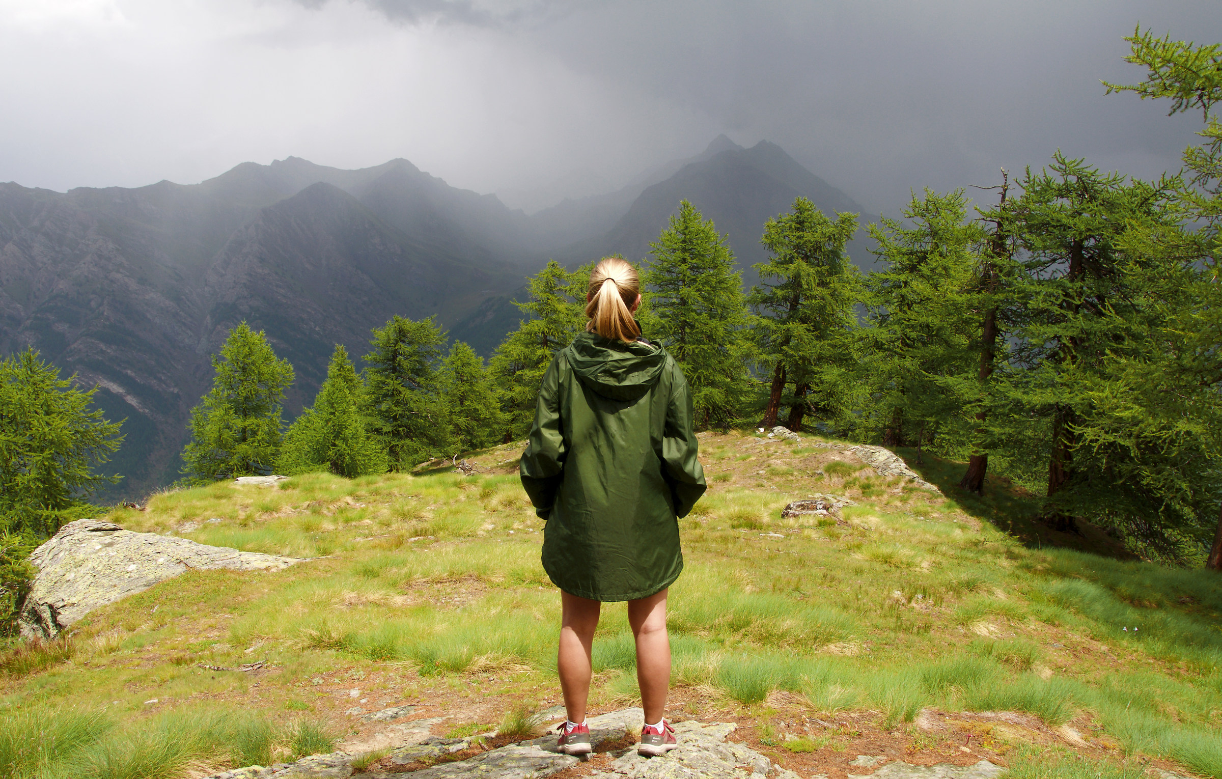 Guardando la tempesta appena passata e i colori accesi