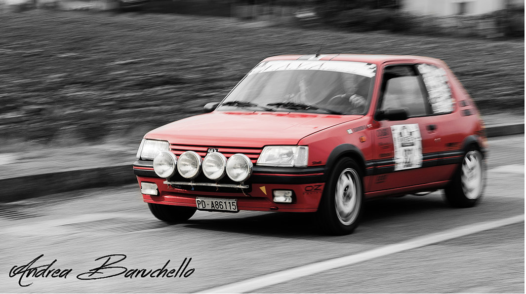 peugeot 205 gti, regolarità di solesino (pd)