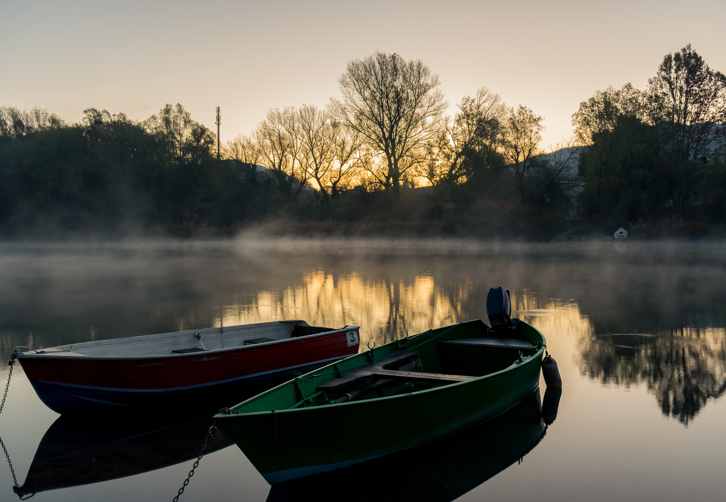 Sunrise on the River Adda