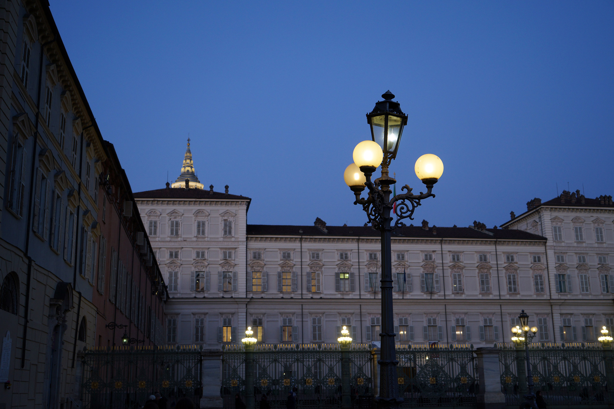 Royal Palace on the FAR of the evening