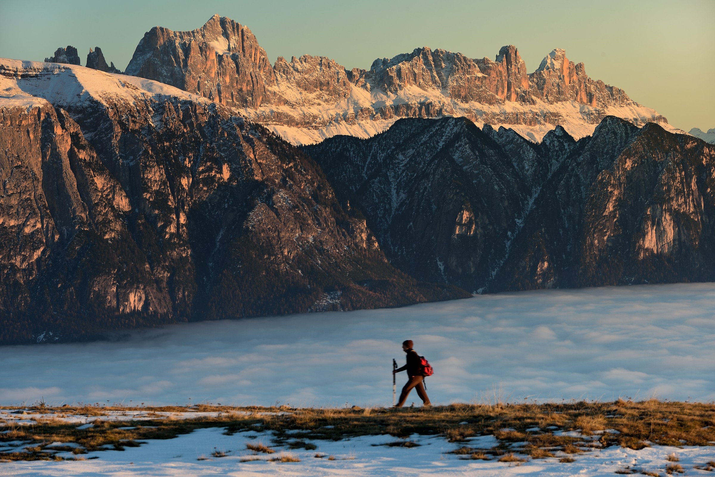 Above a sea of clouds