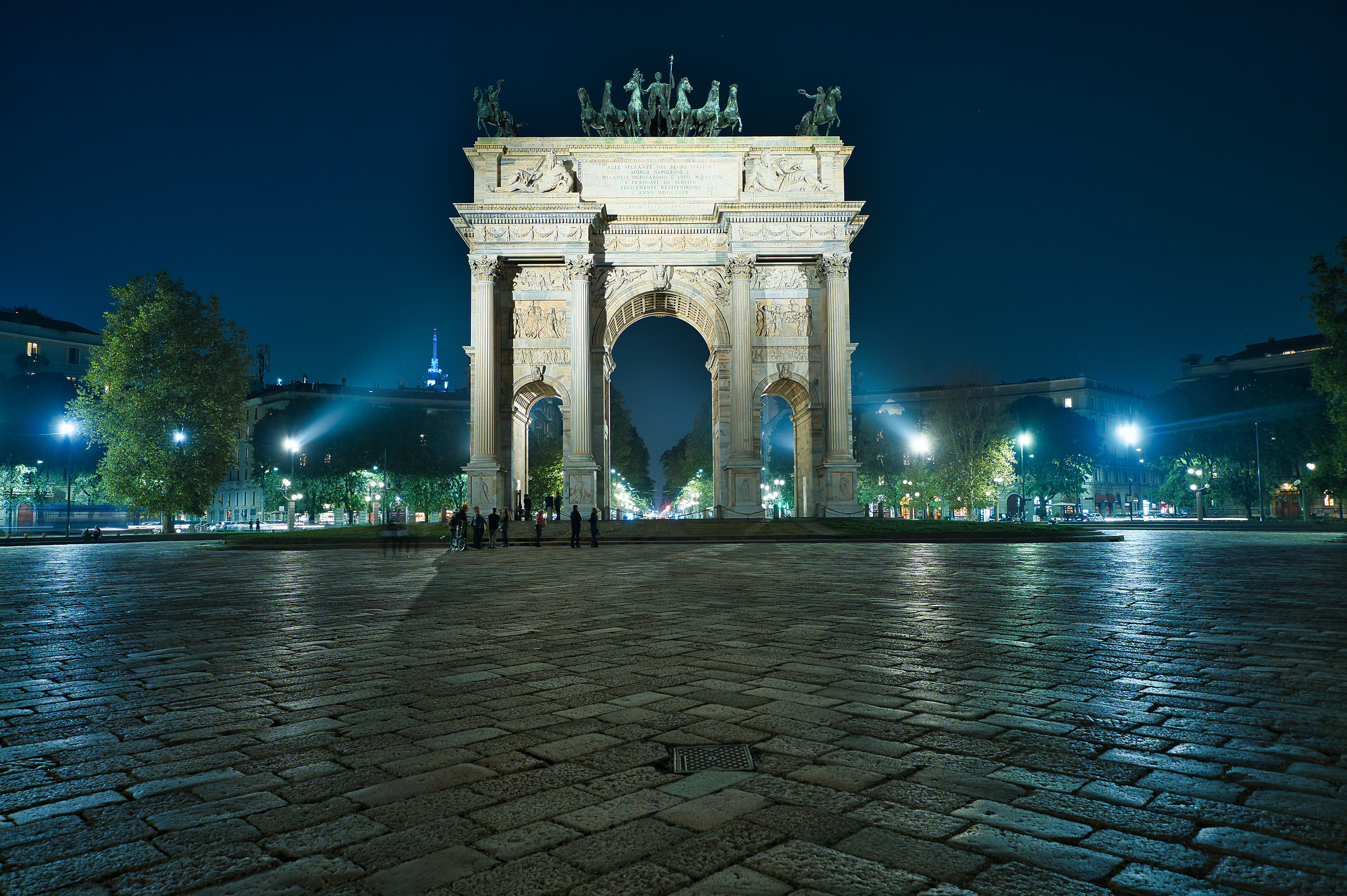 Arco della Pace by Night