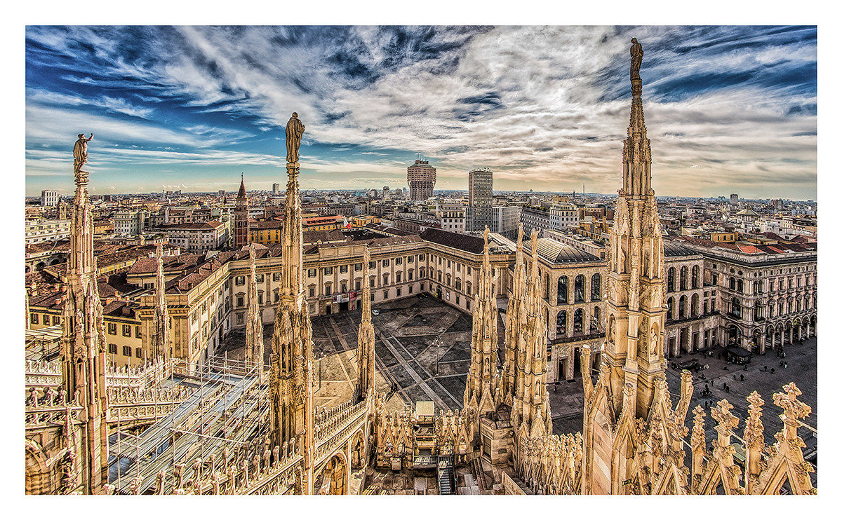 Milano dal tetto del Duomo!