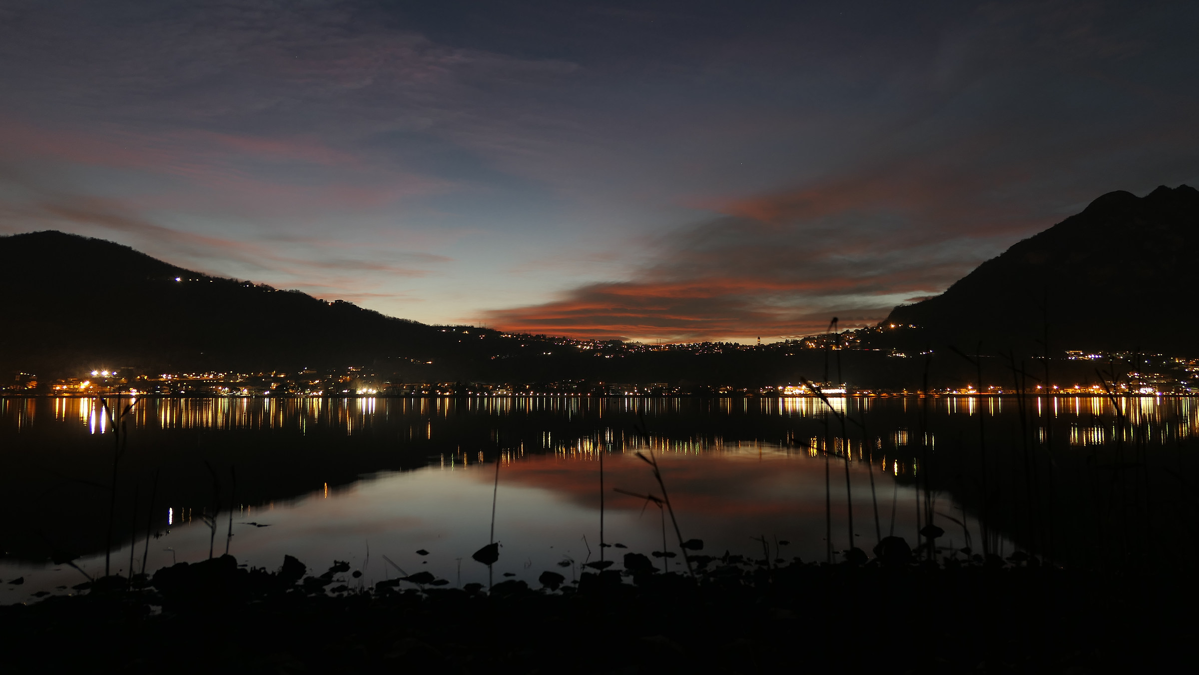 Lake Gralate-descends in the evening