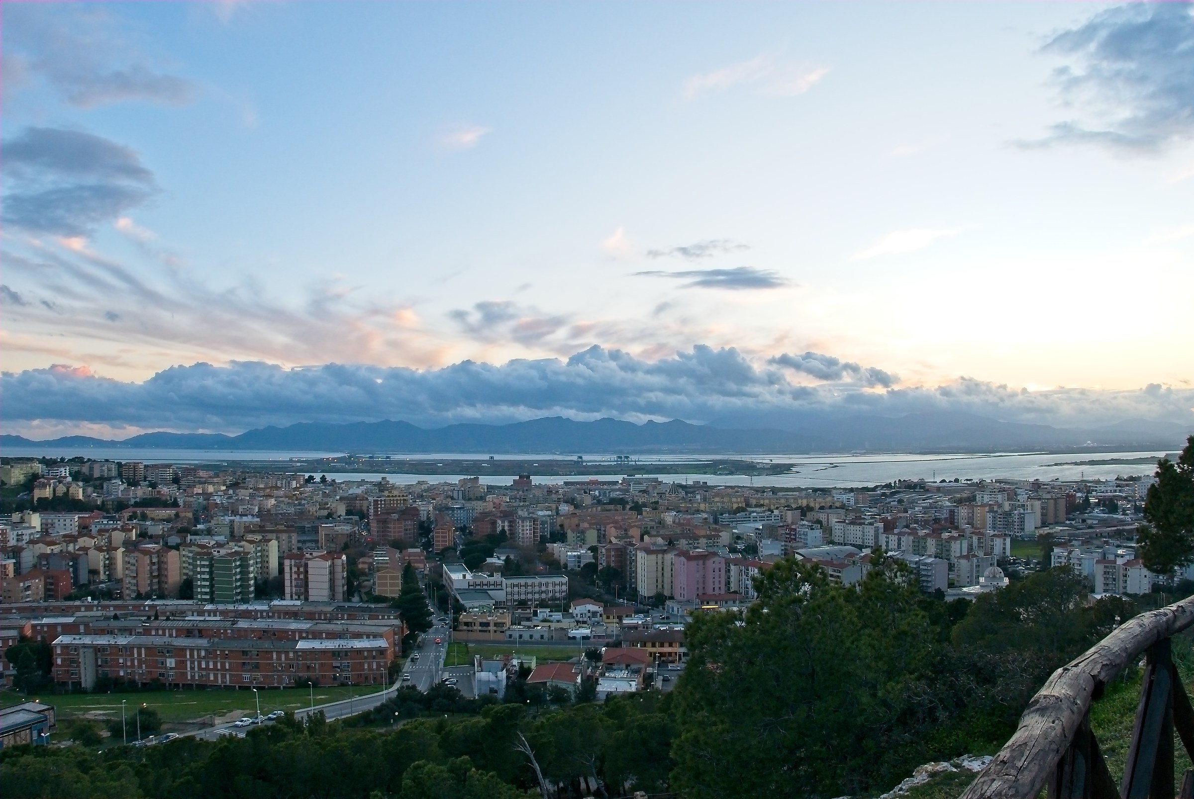Cagliari from the castle of S. Michele