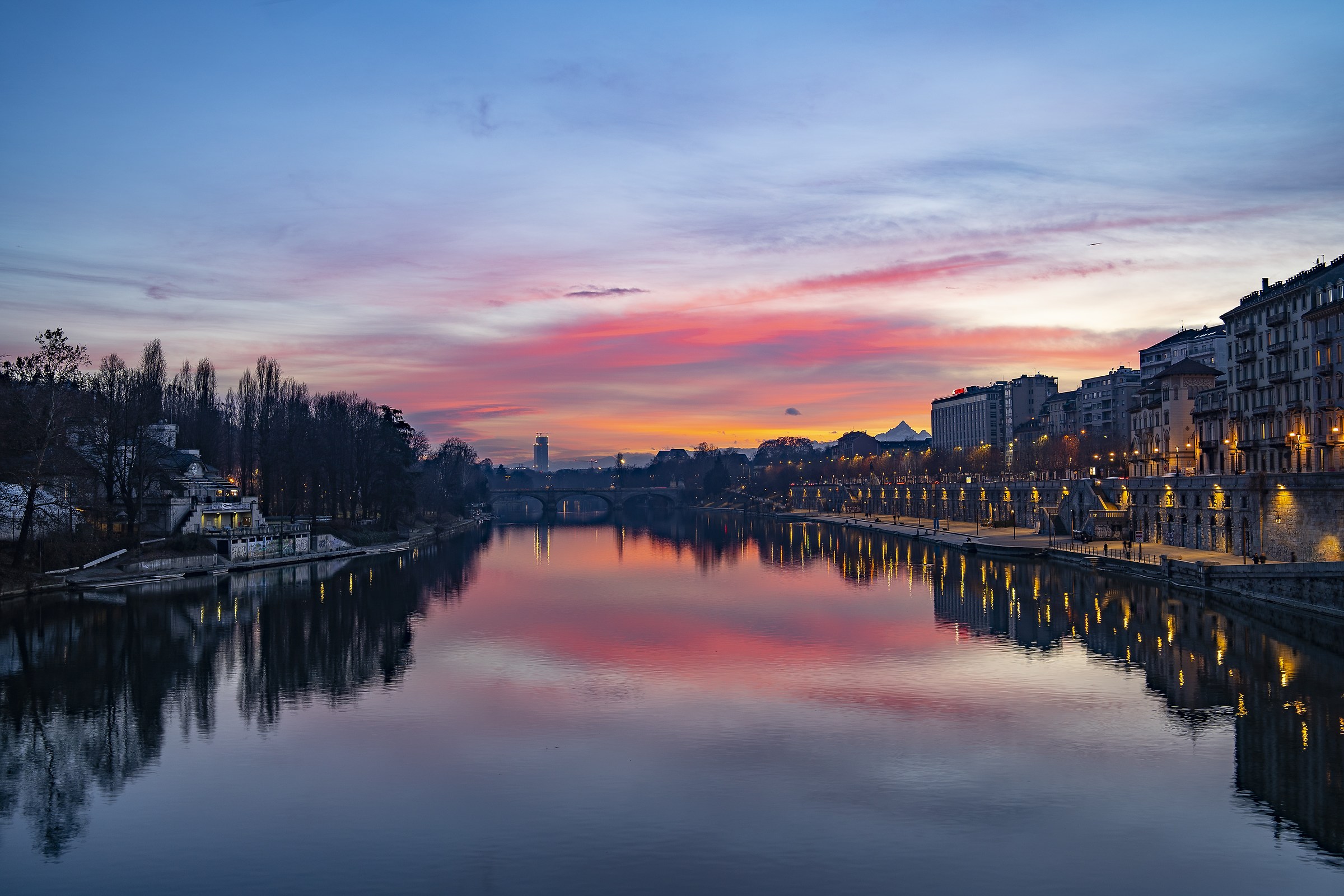 Tramonto a Torino
