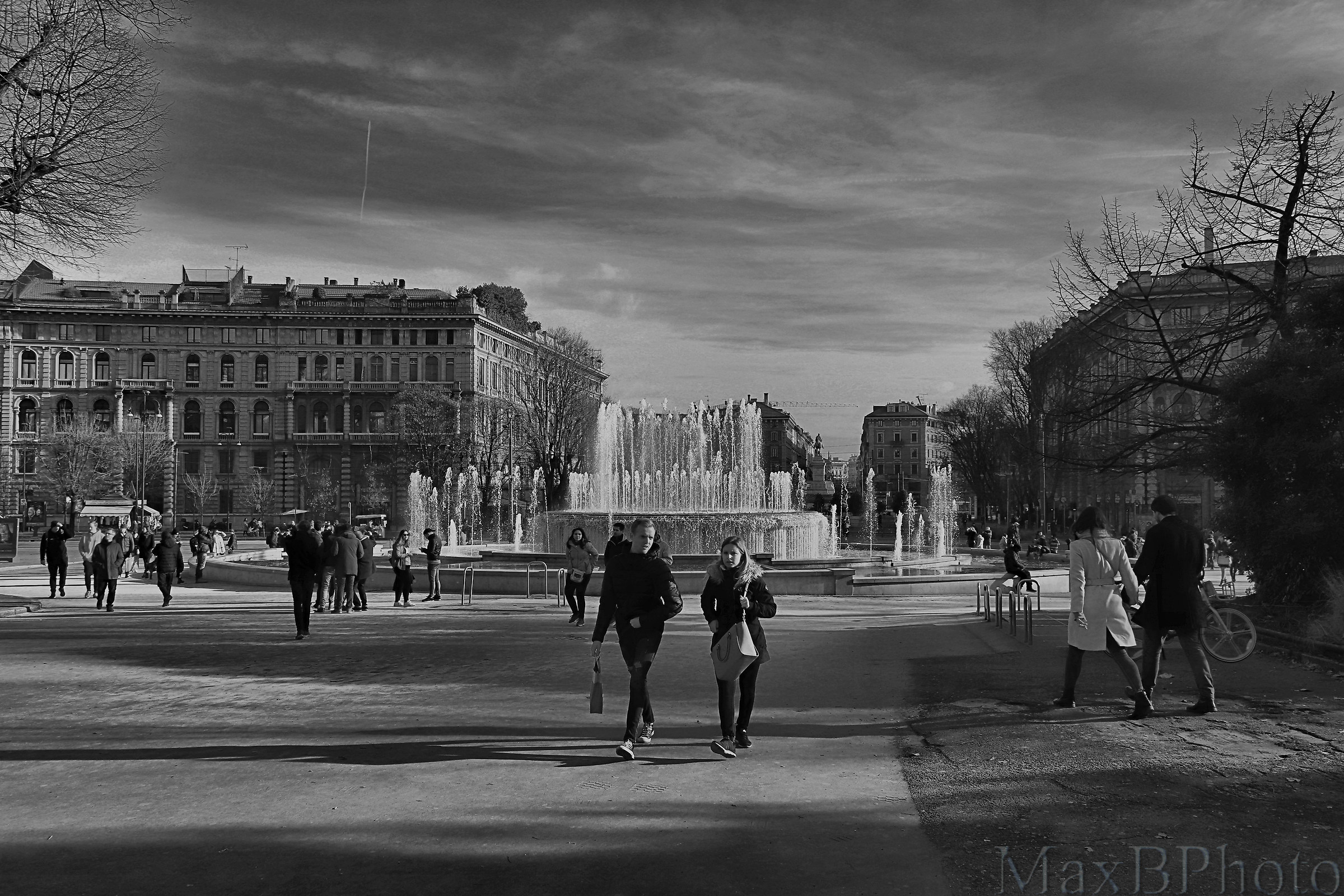 Con il Castello alle spalle