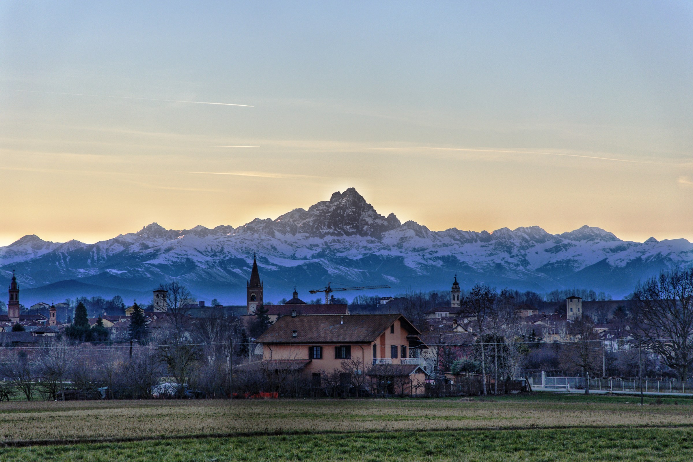 Monviso visto da casa