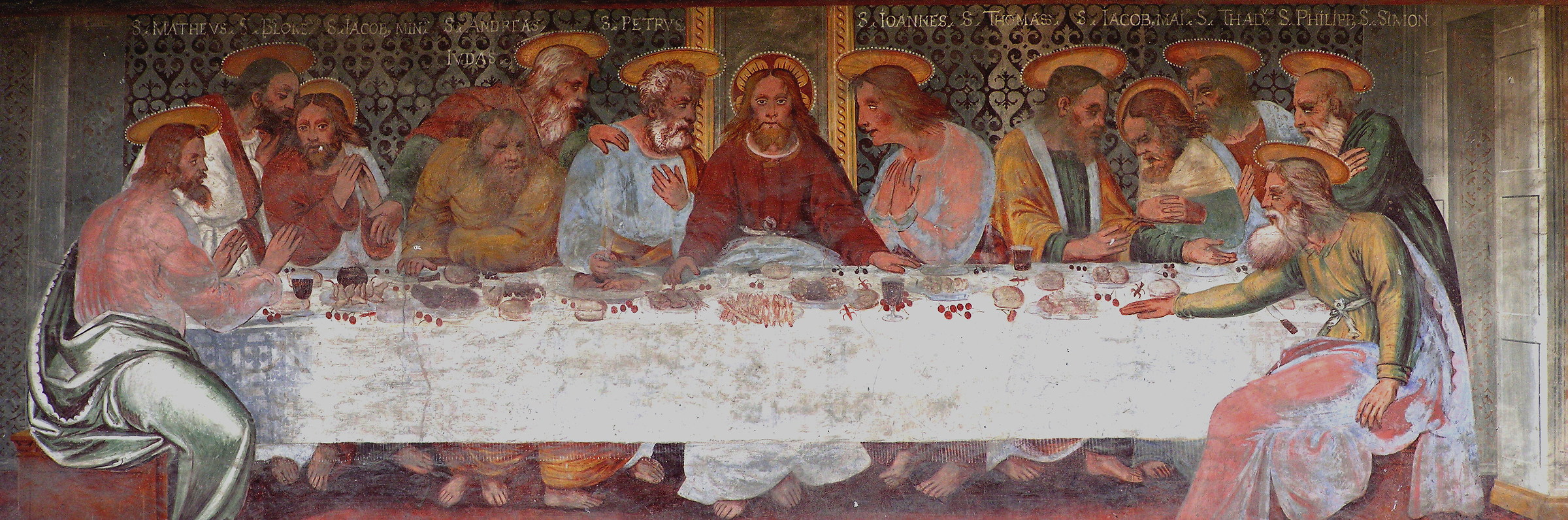 The Last Supper on the church of Cogolo