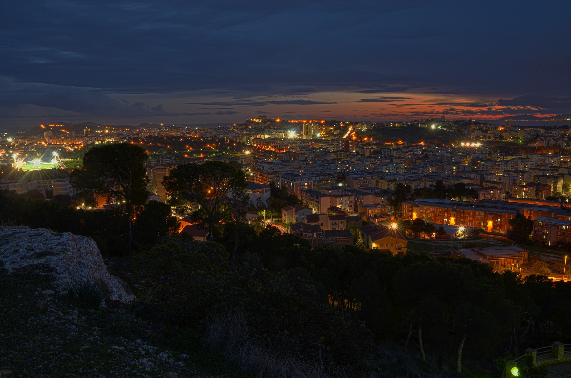 Cagliari al tramonto