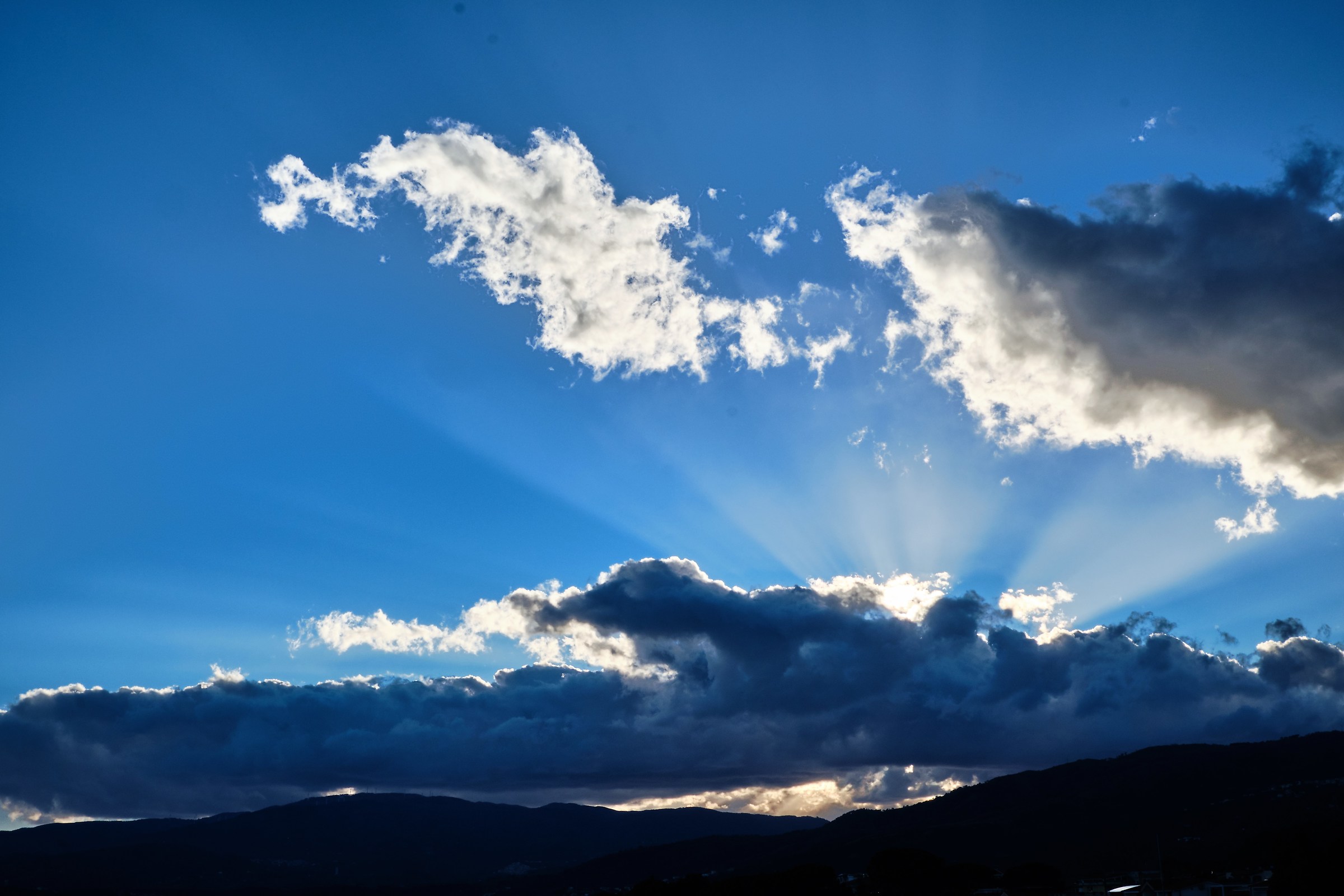 Hiding with the clouds