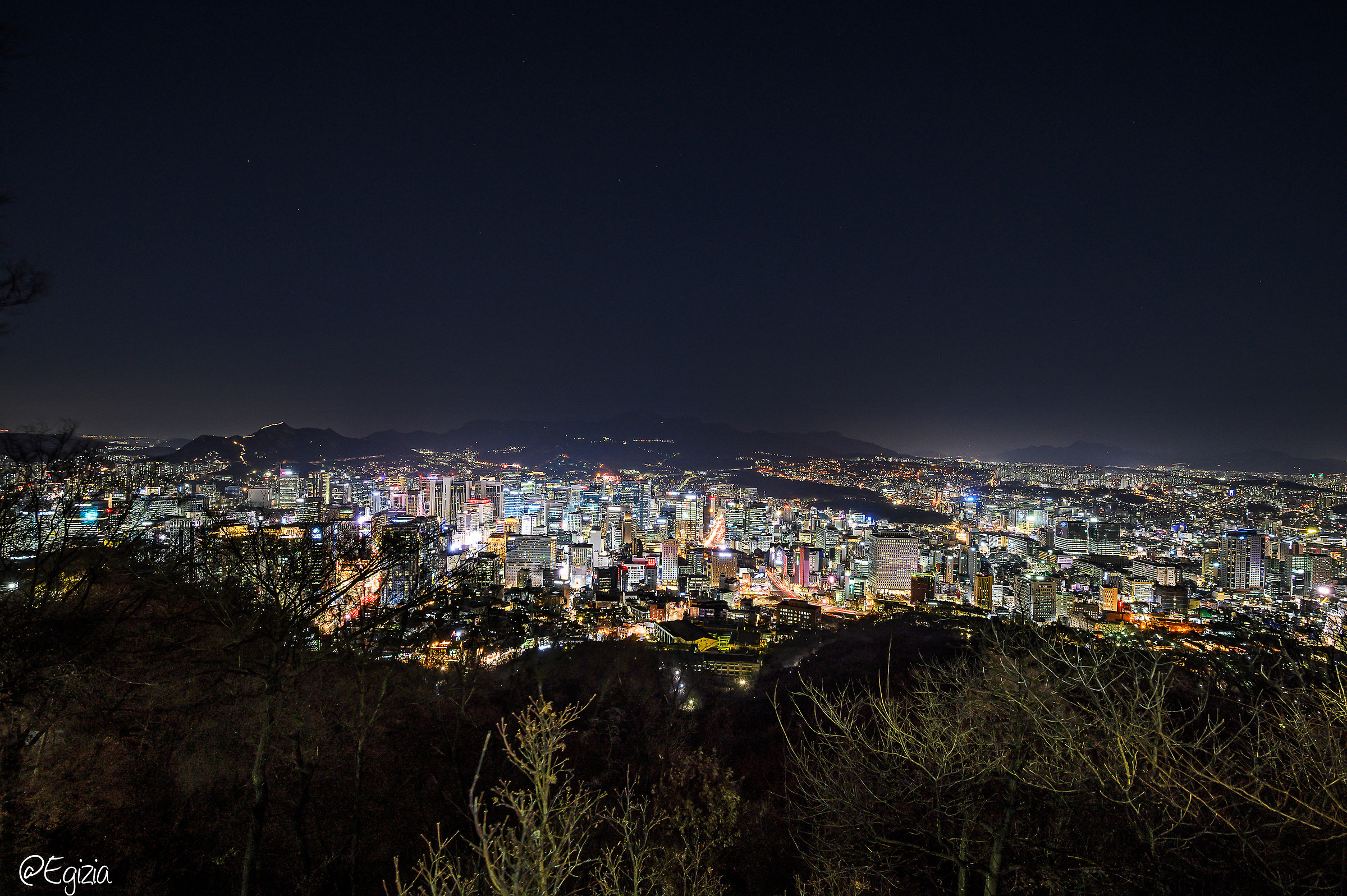 Seoul from the Namsan tower