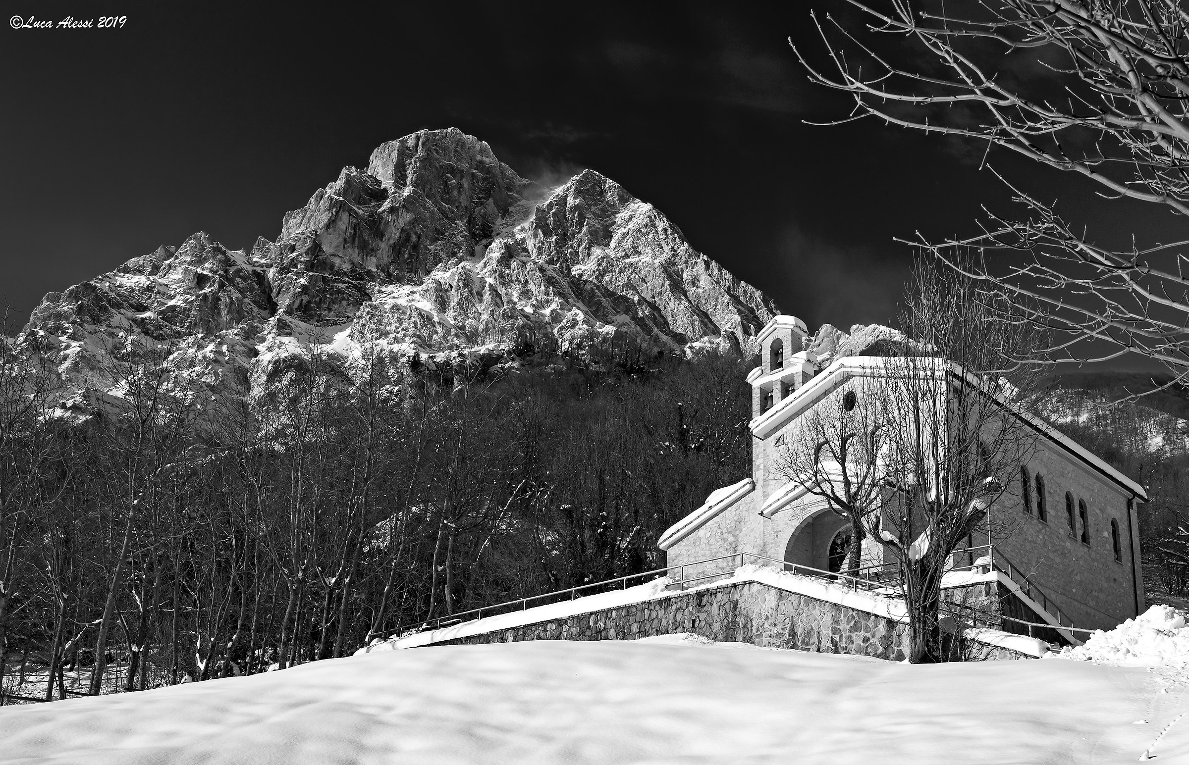 At the foot of the giant