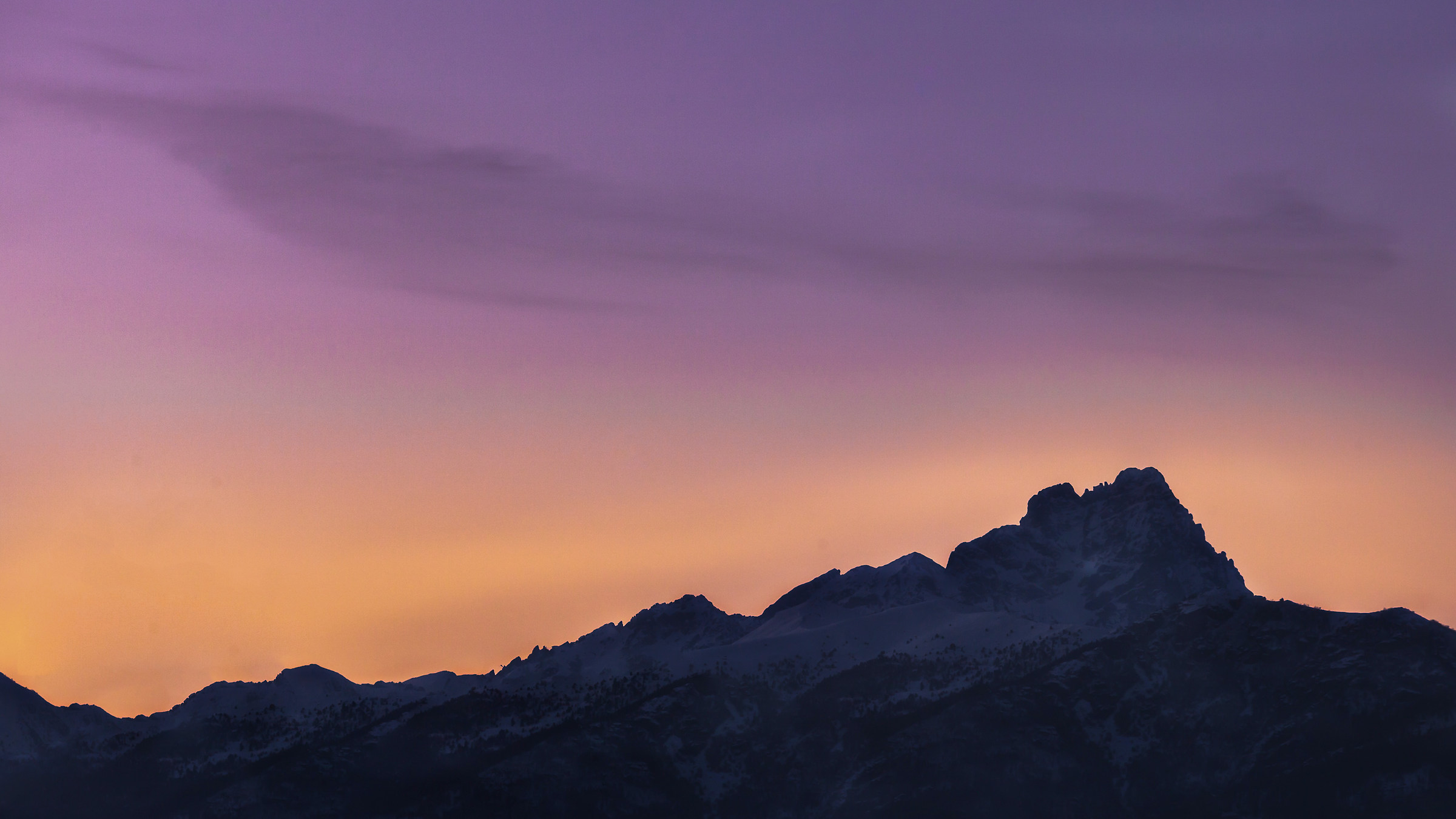 Il tramonto sul Monsviso