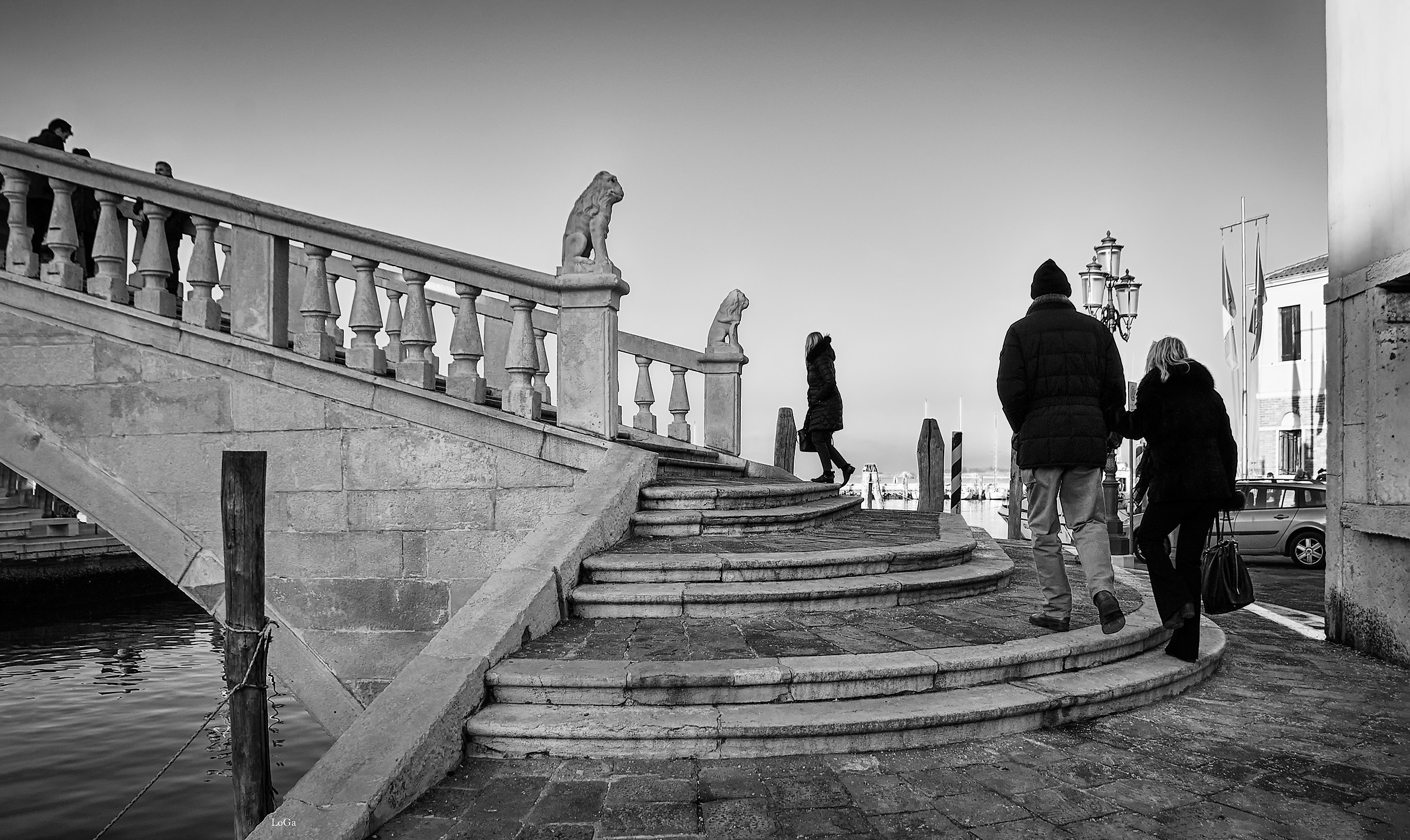 Up and down the bridge