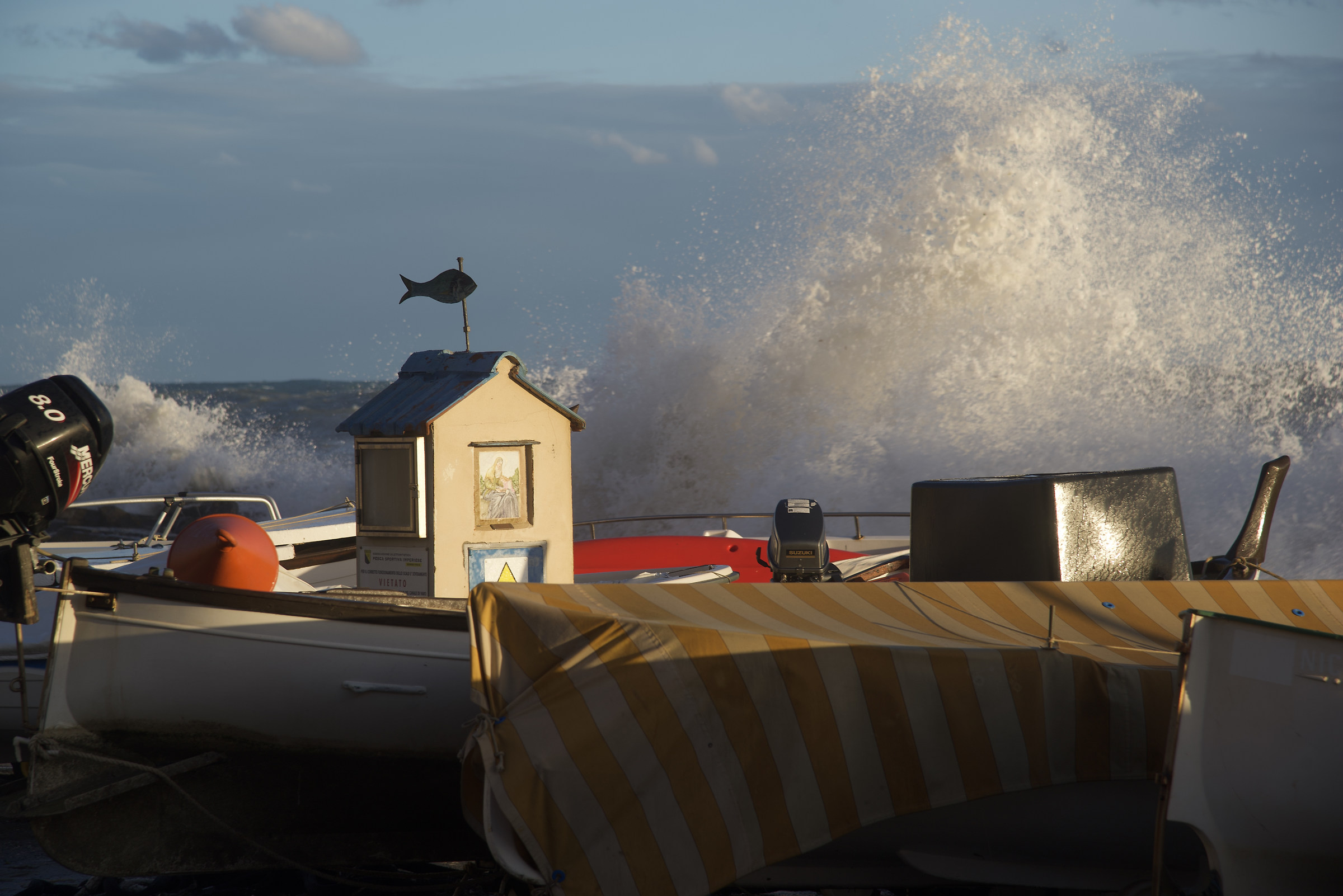 Borgo Foce. Mareggiata