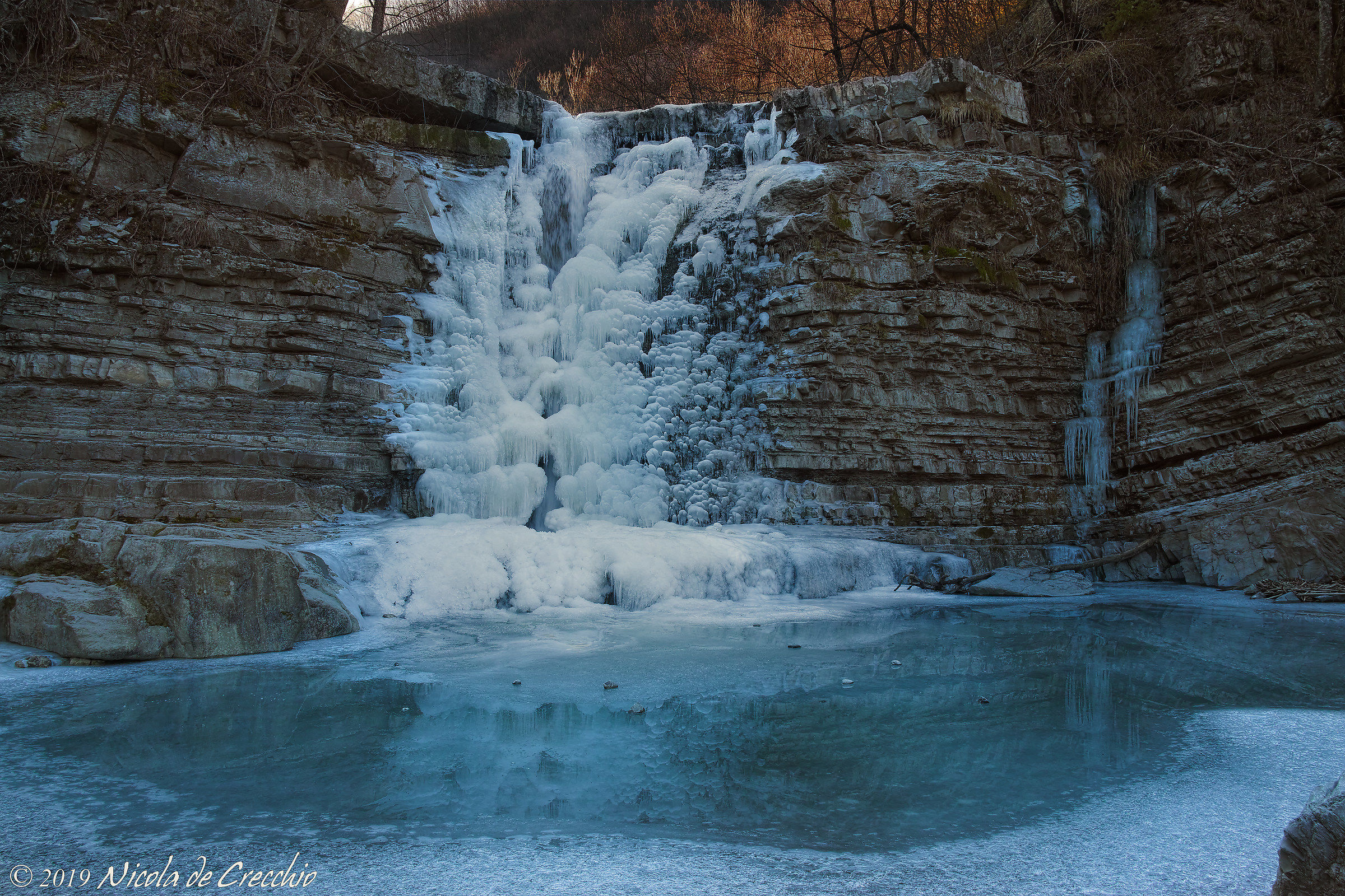 La seconda glaciale cascata del Perino