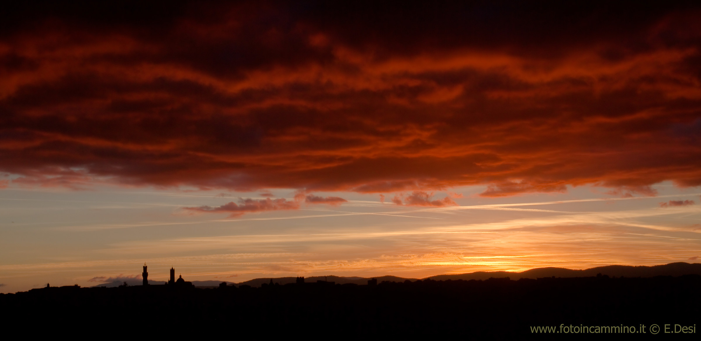 Tramonto su Siena