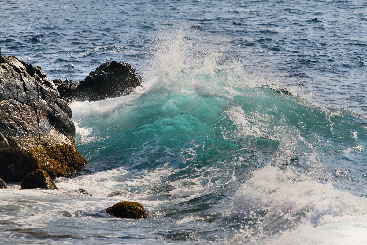 The color of the Sicilian sea