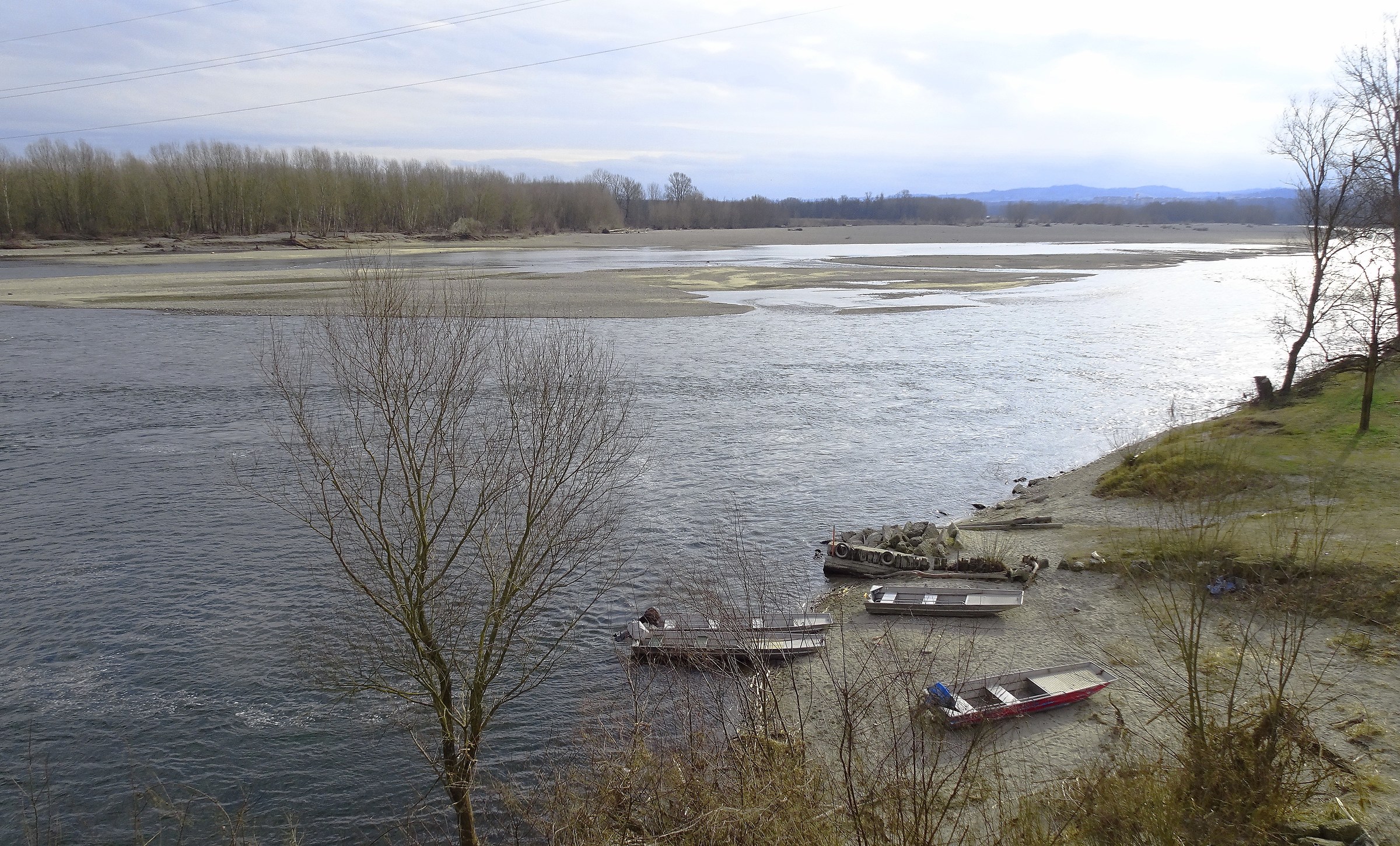 Po River in Valencia-Piedmont