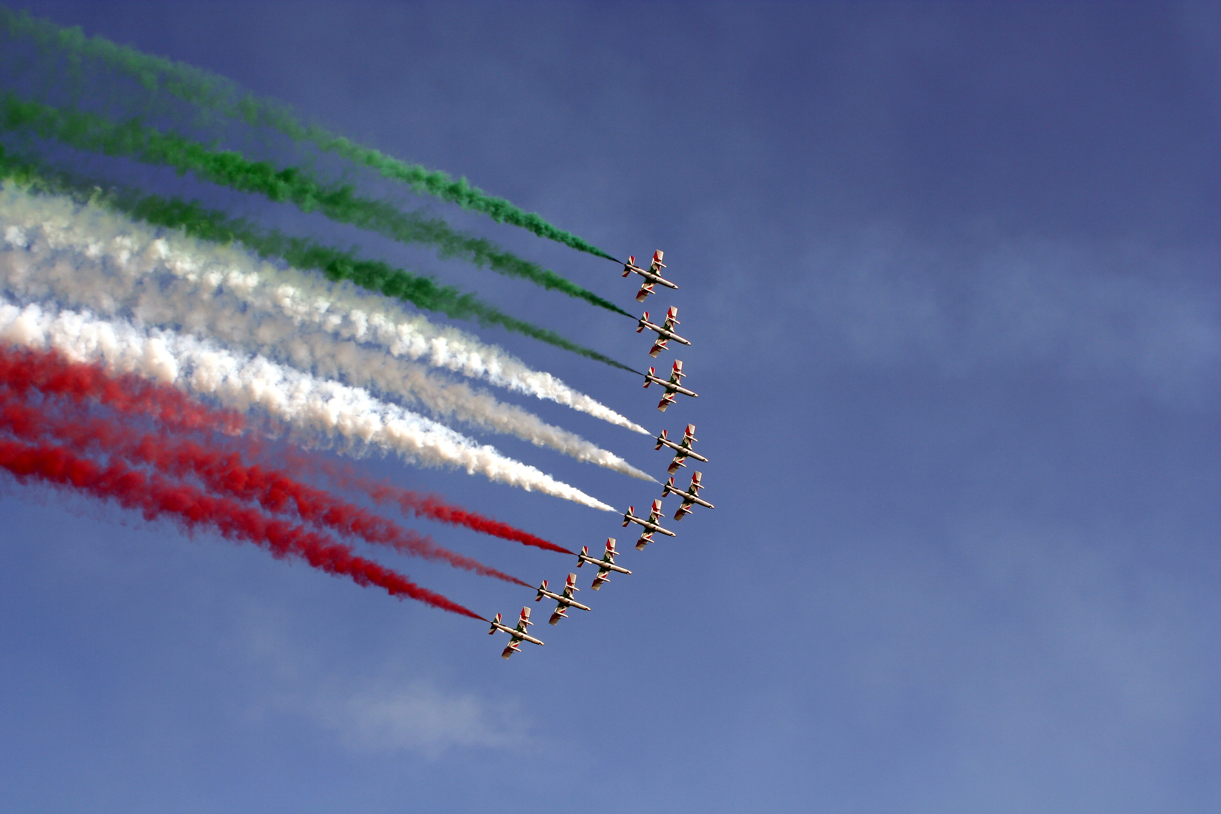 Il tricolore nel cielo