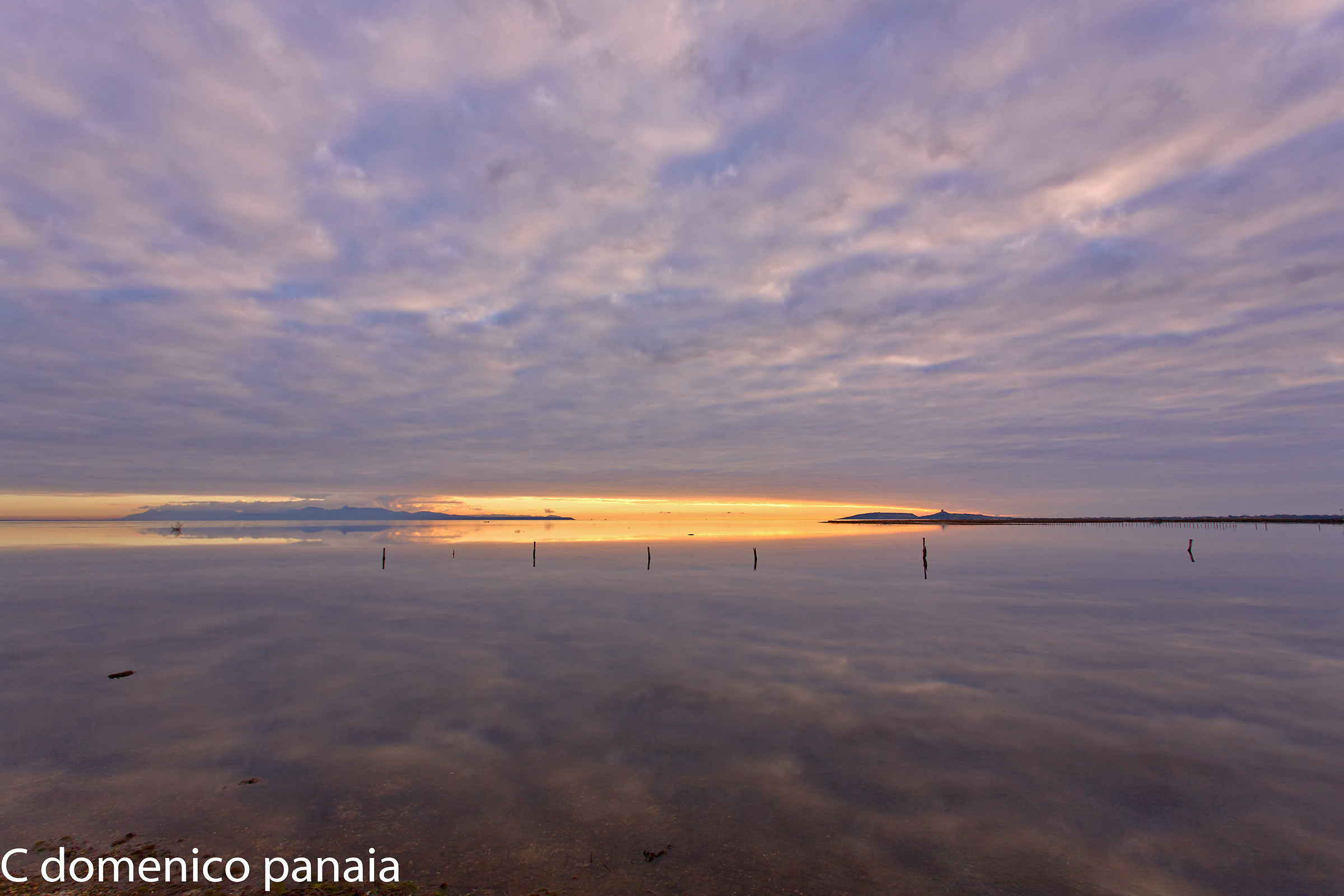 tramonto nel golfo di oristano