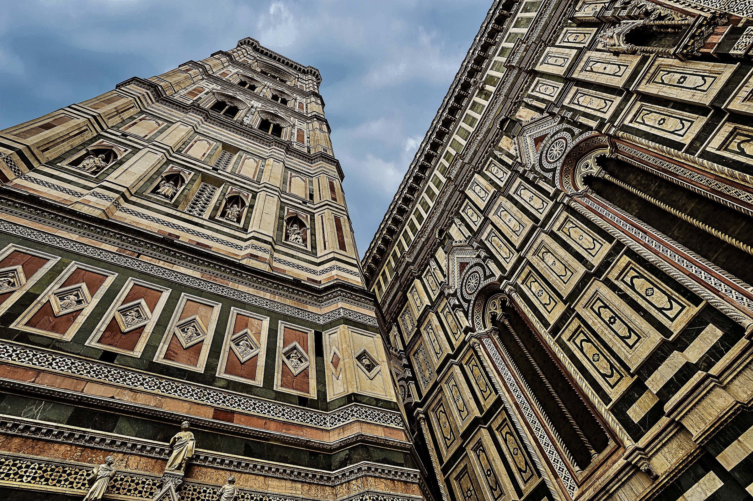 Florence from the bottom of Giotto's bell tower