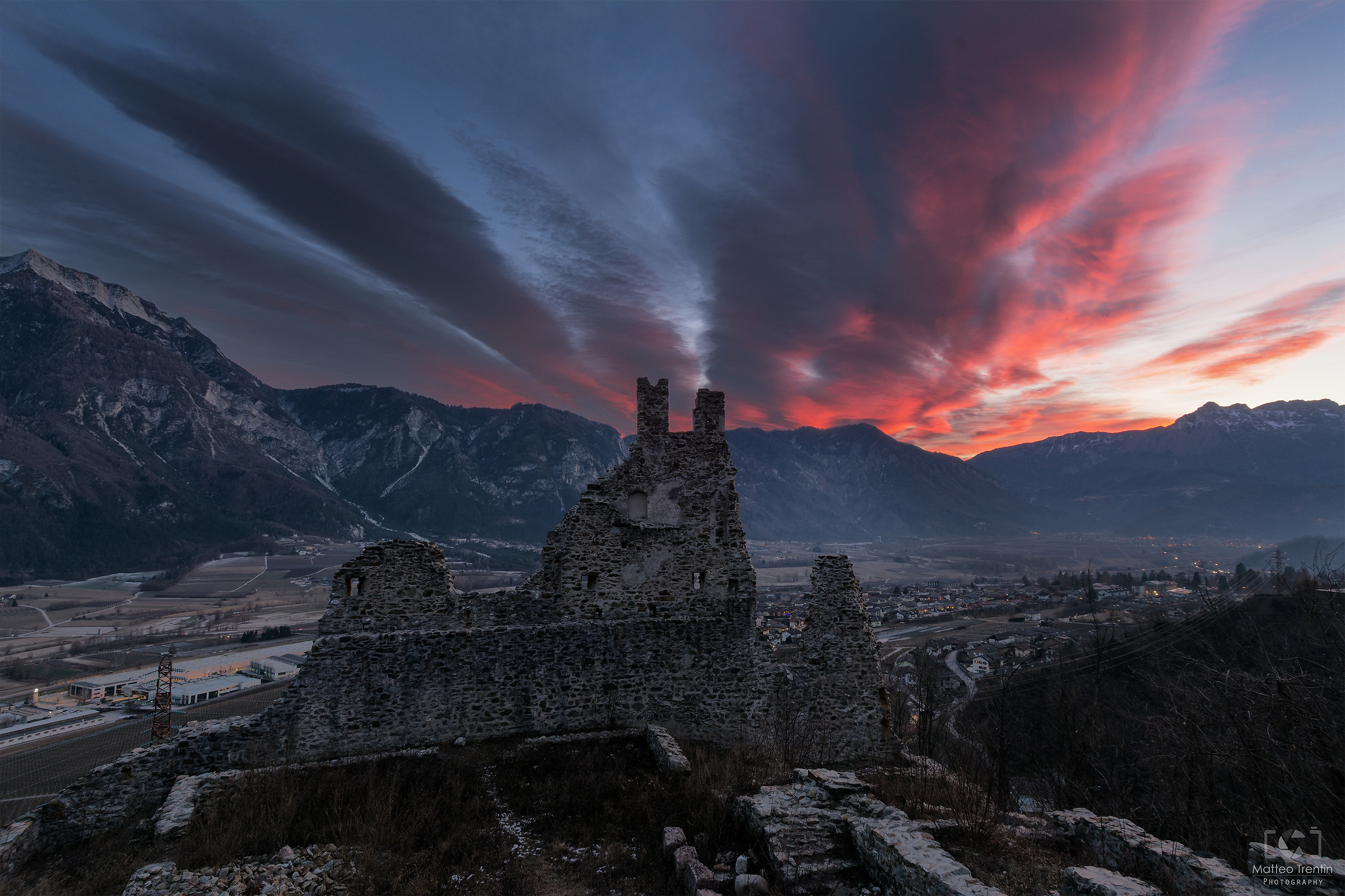 Sunset in Castel Selva