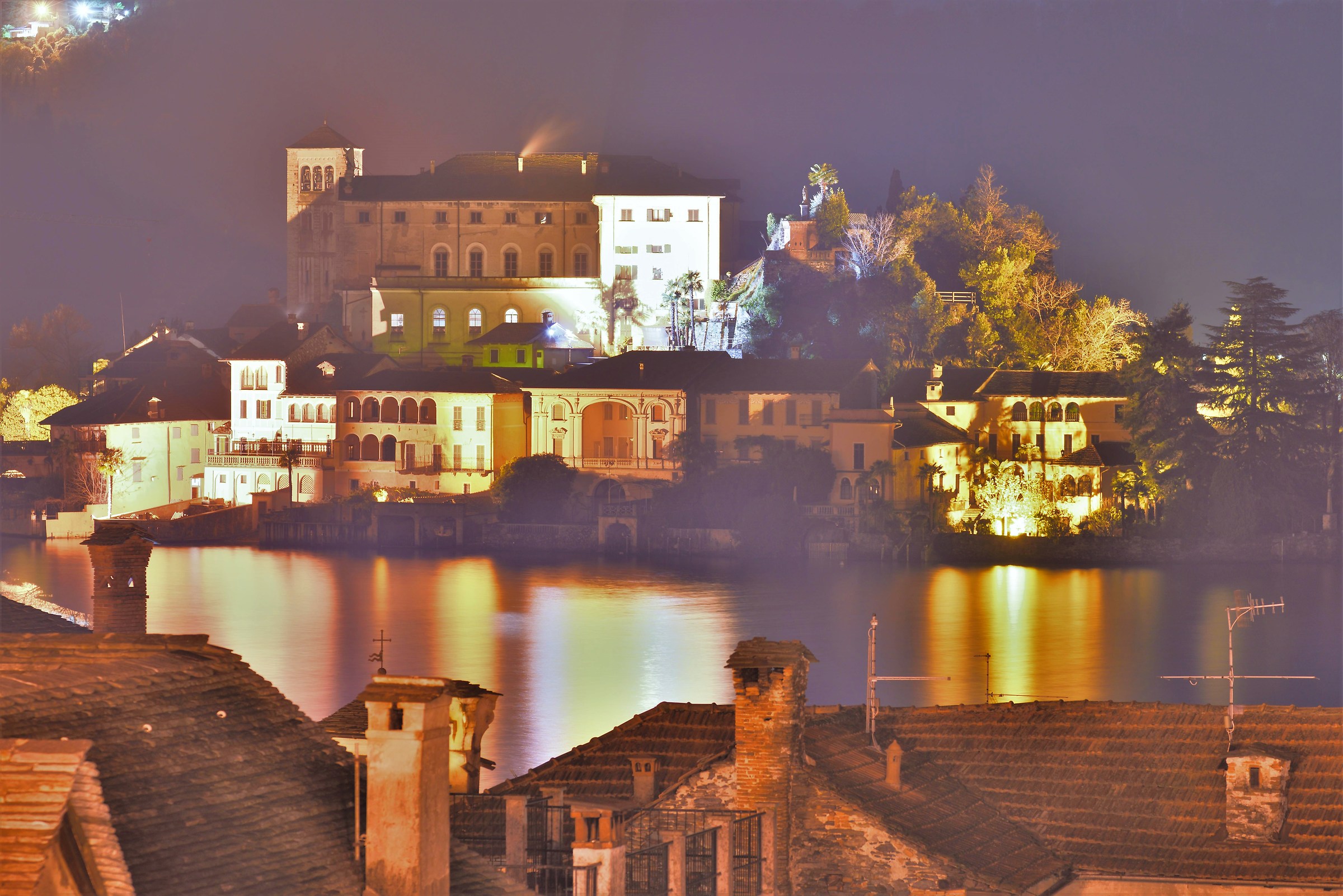 The island of S. Giulio from the parking above Orta S. Giuli...